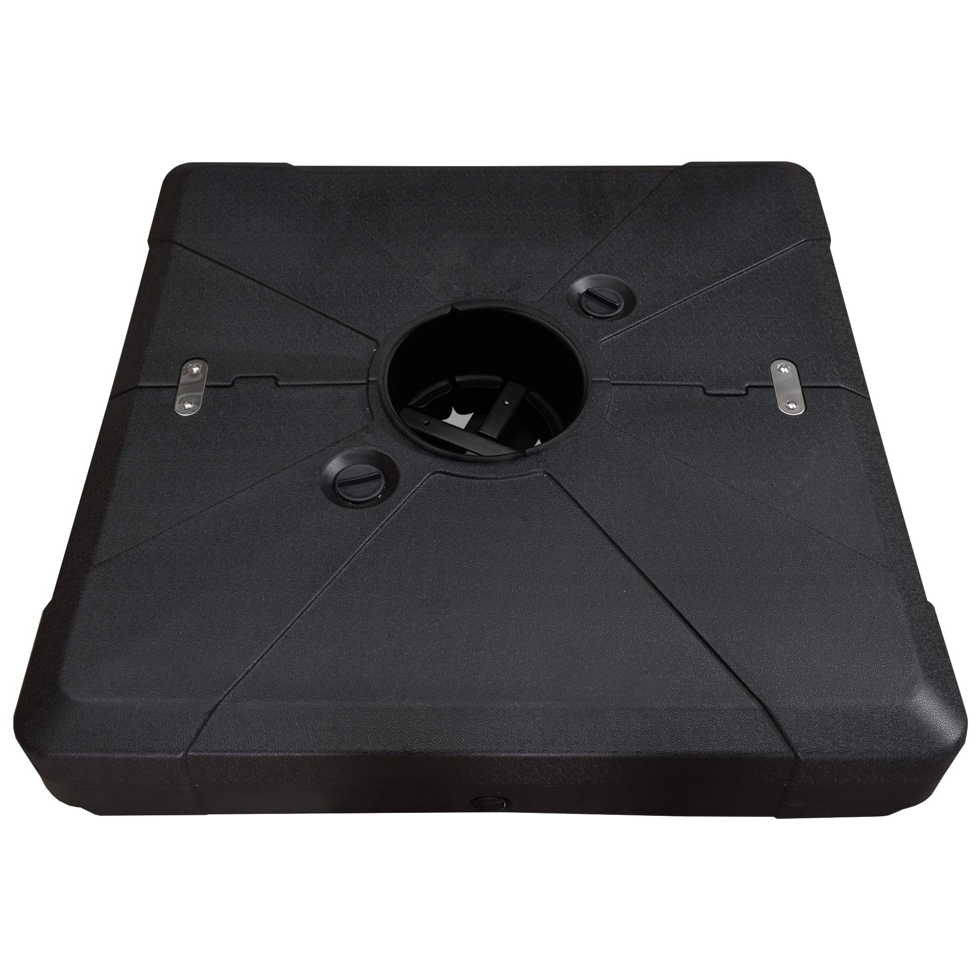 PURPLE LEAF Patio Umbrella Bases Black Patio Umbrella Base in the Patio ...