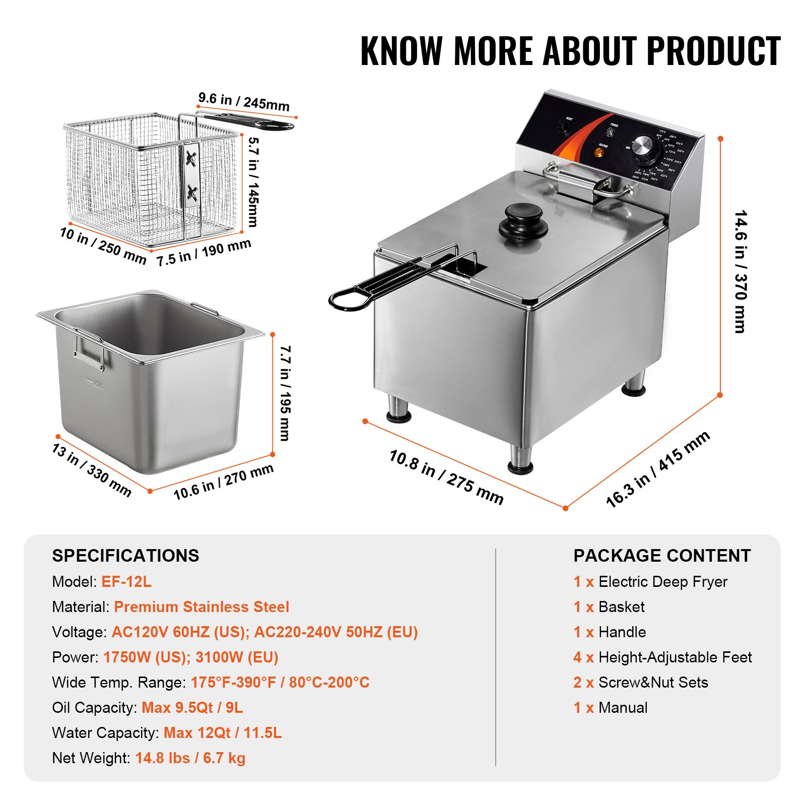 VEVOR SCDGDZGJCK0007049V1 Commercial-Deep-Fryers - View #7