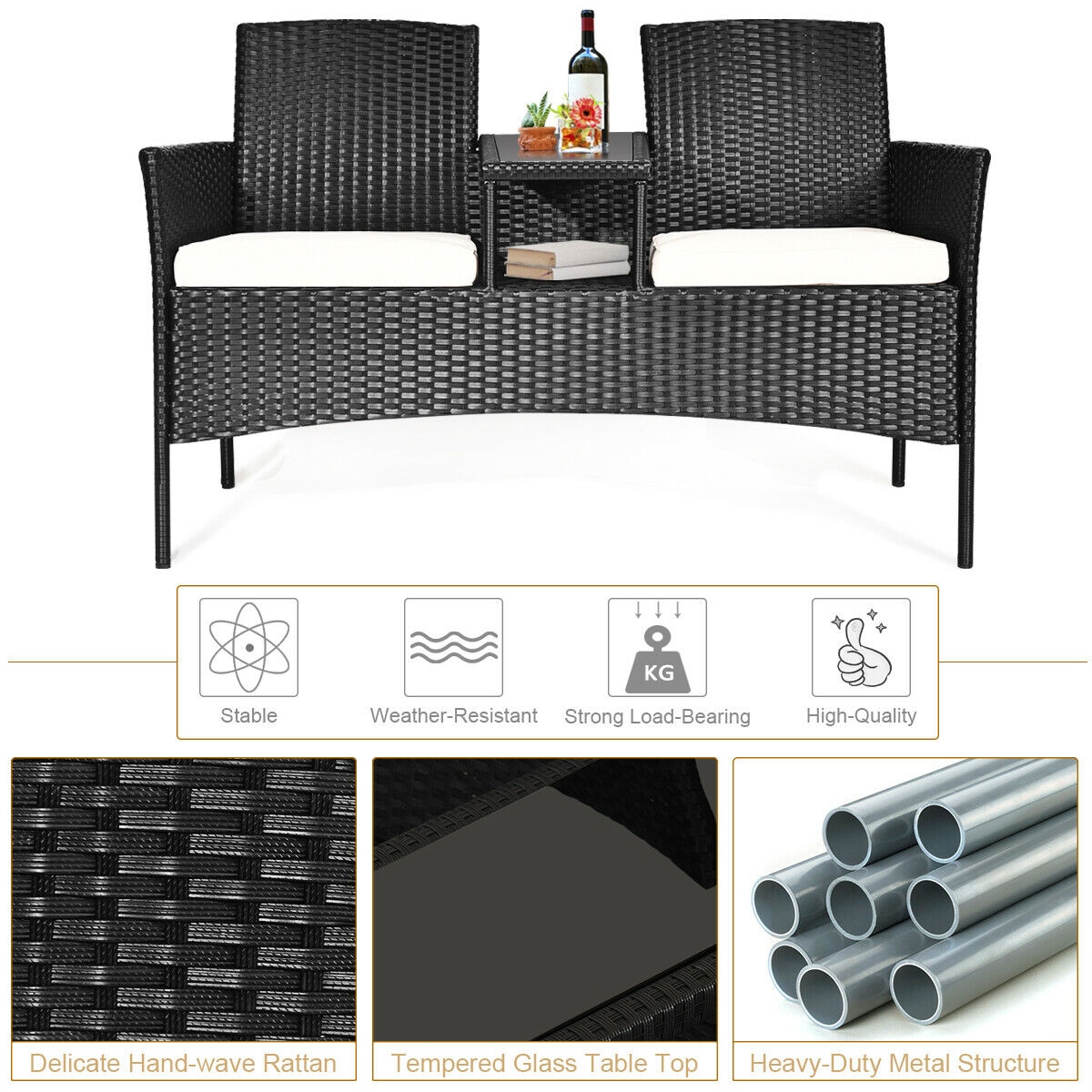 CASAINC WF-OP70305OR Patio-Conversation-Sets - View #6