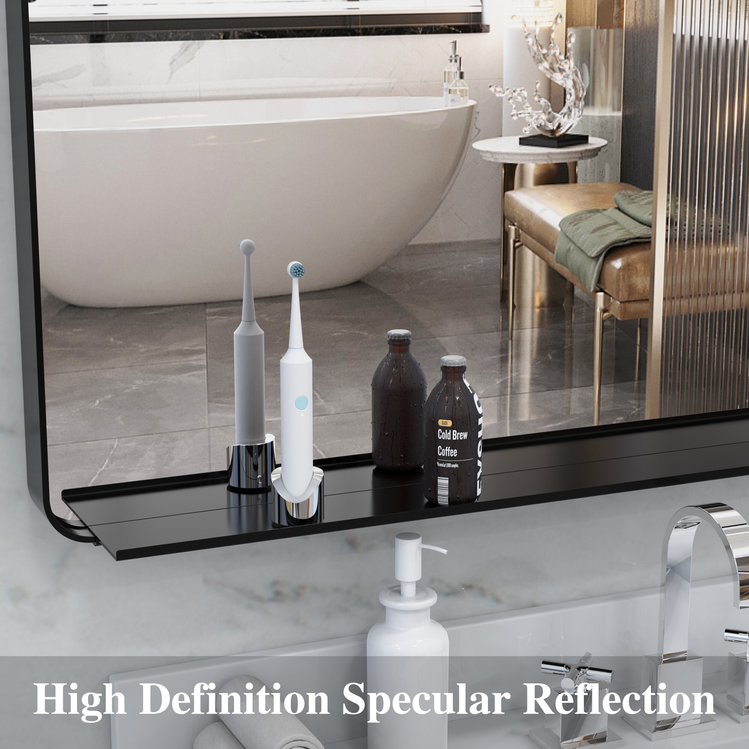 Forclover MF03GI-ME07 Framed-Bath-Mirrors - View #2
