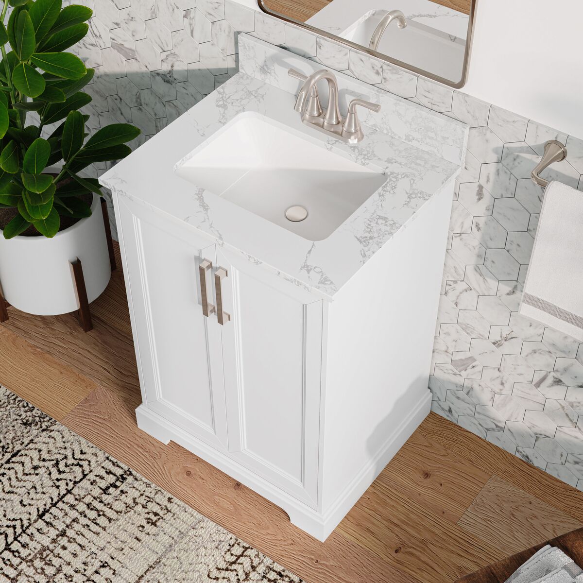 allen + roth LWS24TSVW Bath-Vanity-Combo - View #5