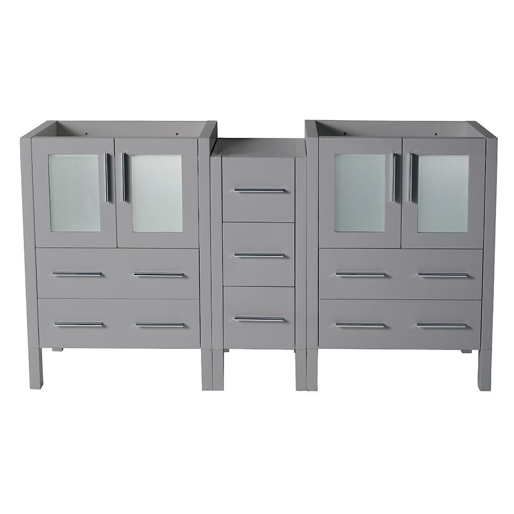 Fresca FCB62-241224GR Torino 60-in Gray - 3 PCS - DBL