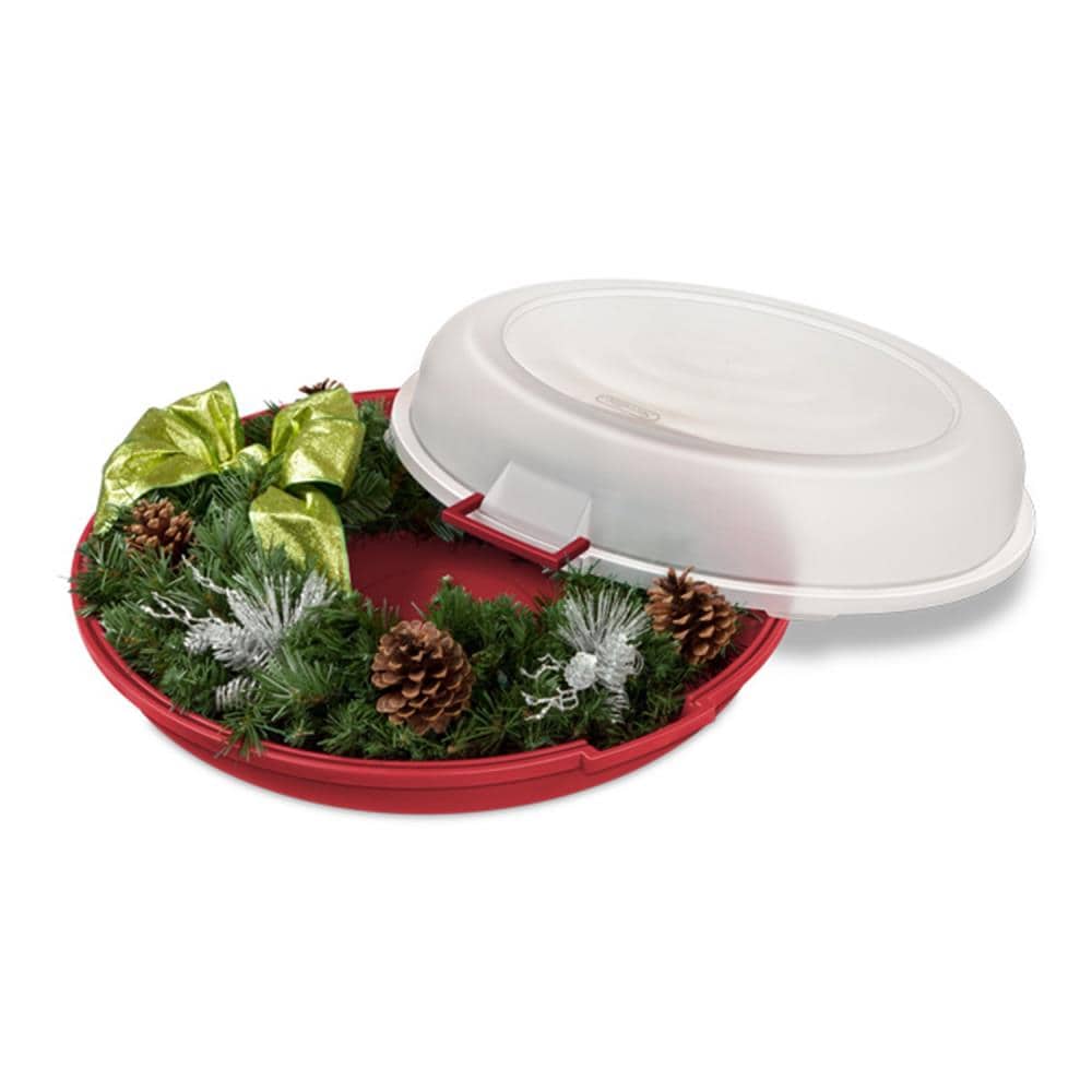 Christmas Plastic Containers w Covers 4.5”Hx8”D, S21, Select
