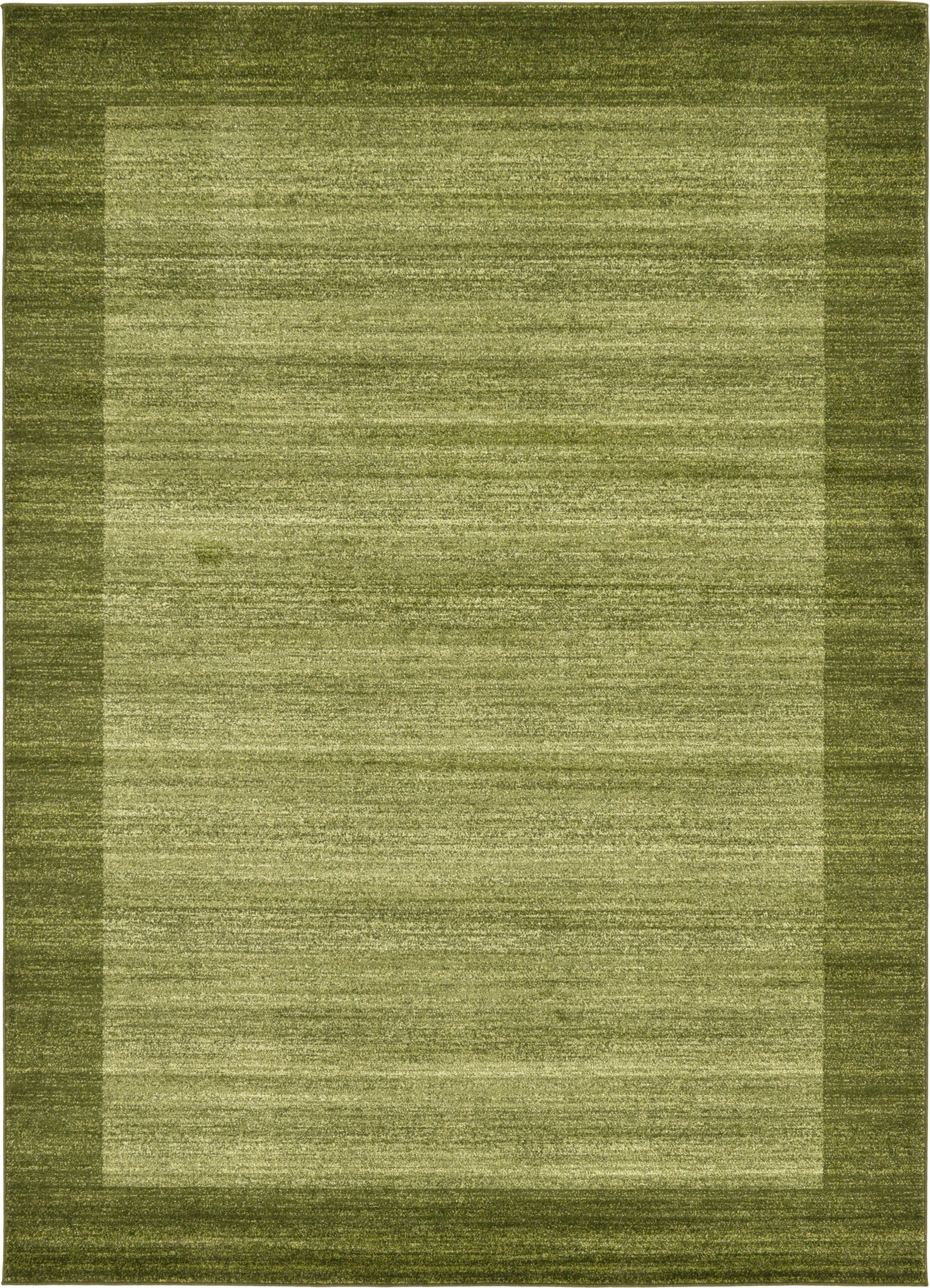 Unique Loom 3132214 Abigail Del Mar 7 x 10 (ft) Loomed Polypropylene Light Green/Beige Rectangular Indoor Border Area rug