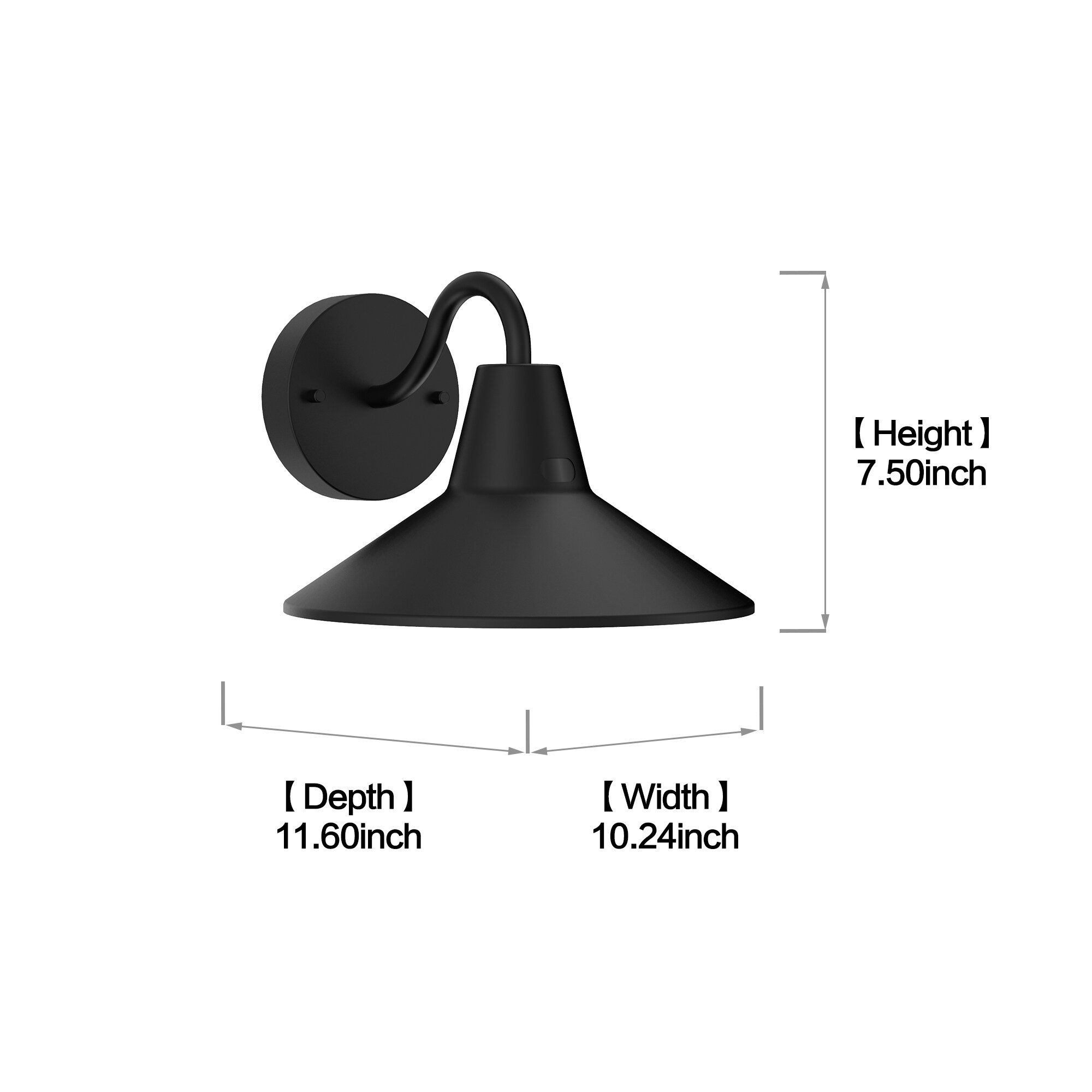 Project Source ZDL1200-L50K8027 Outdoor-Wall-Lighting - View #3