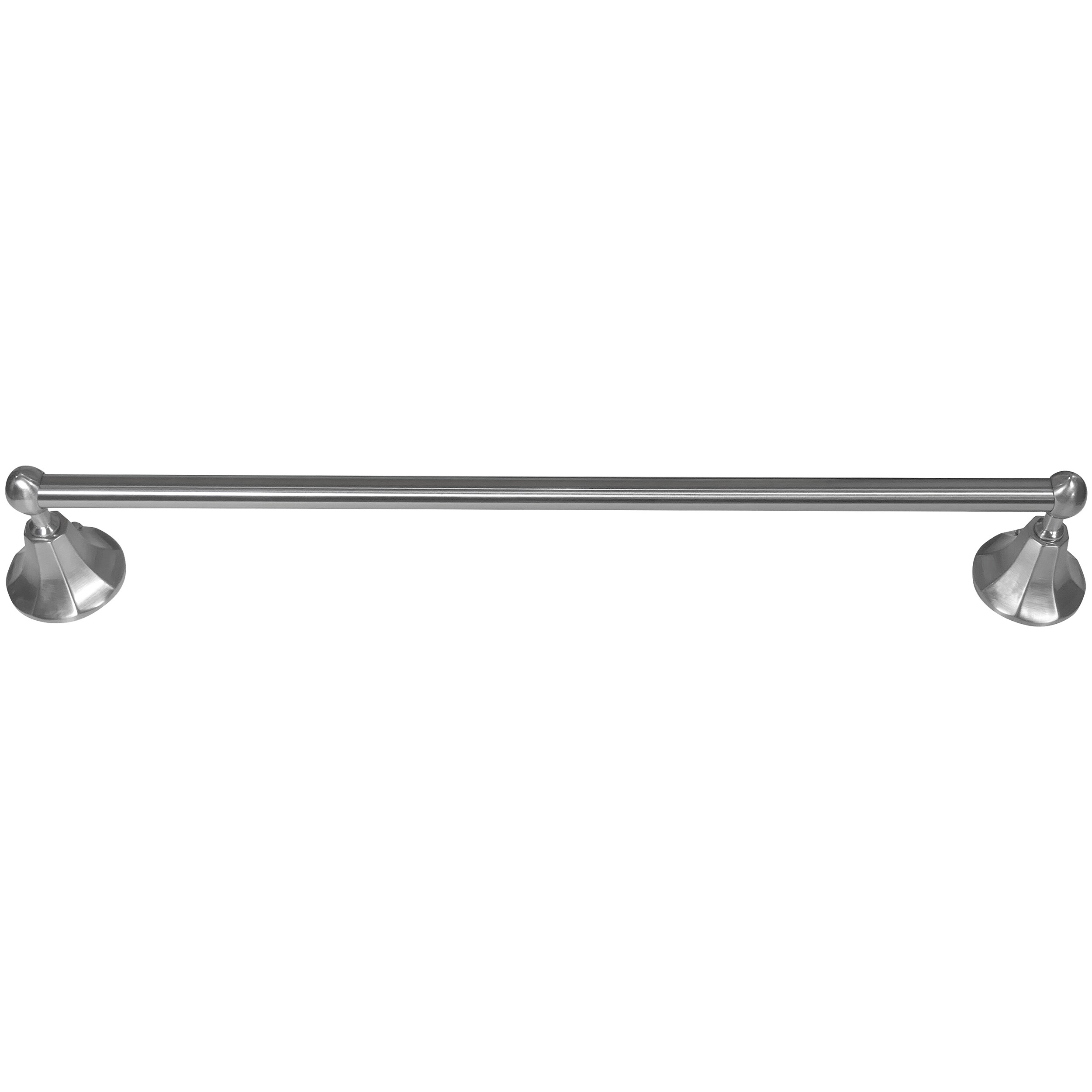 Paradise Bathworks 61128 Heaven 18-in Satin nickel Wall mount Single Towel Bar