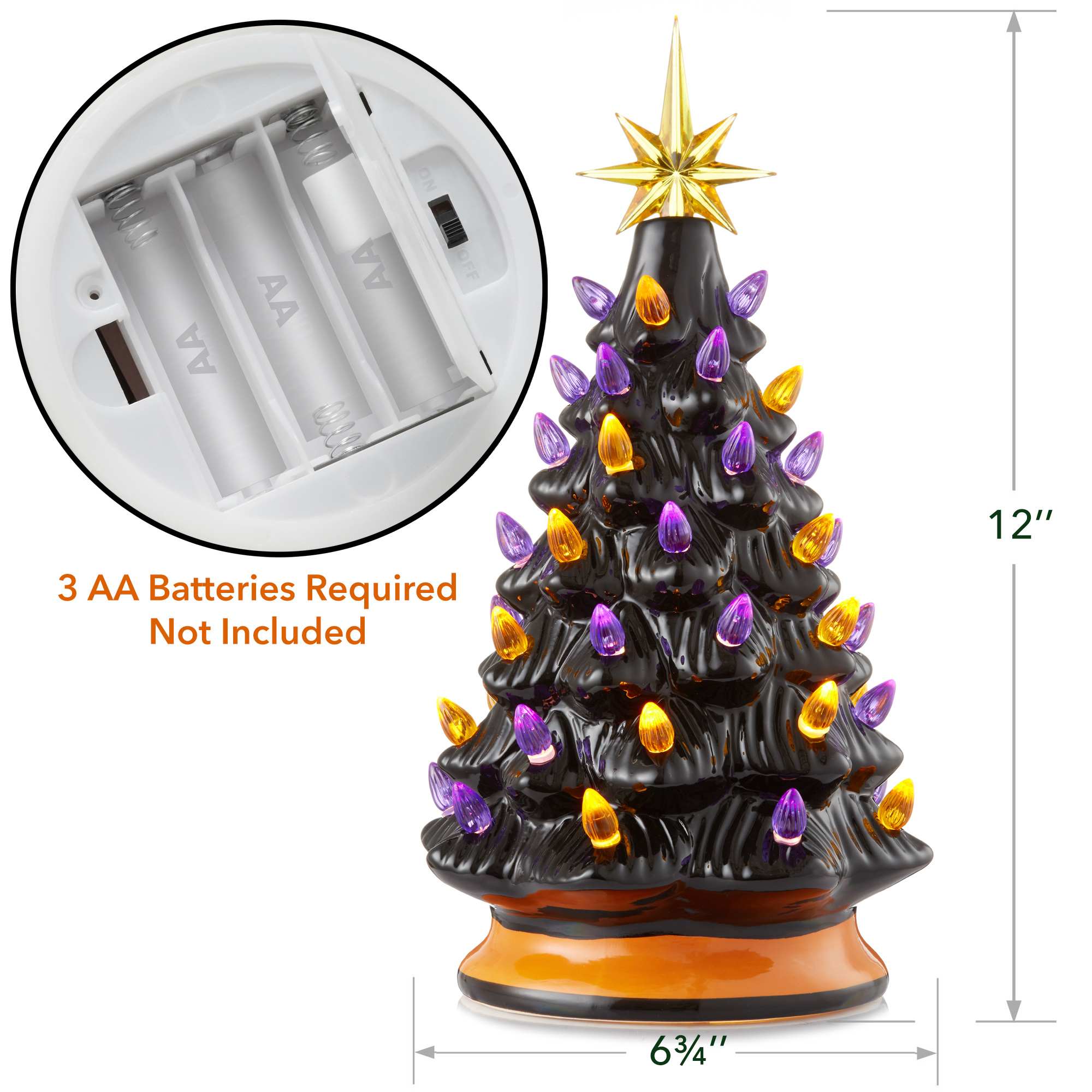 Casafield SZN-TR-9124-BLK Artificial-Christmas-Trees - View #4