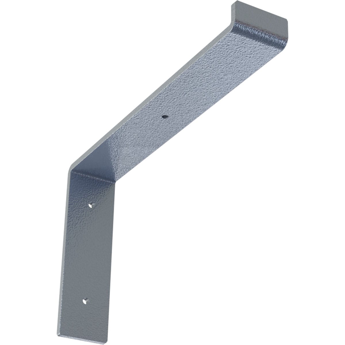 Ekena Millwork BKTM02X12X07TSHLB Steel Truss Shelf 12-in x 2-in x 7.75-in Blue Steel Countertop support bracket