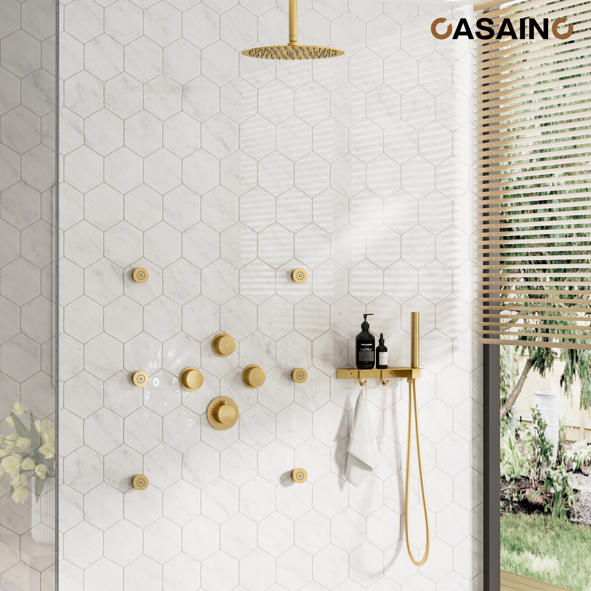 CASAINC TR-ST000050AAB Showerhead-Bar-Panels - View #3