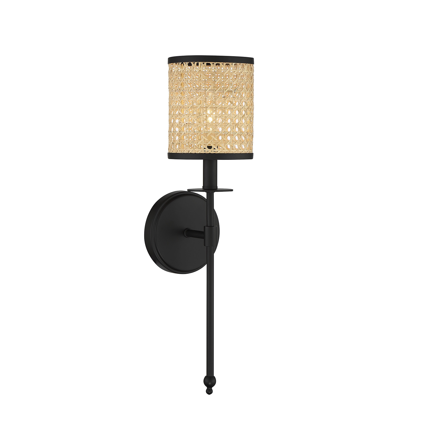 Savoy House 9-1649-1-89 Jaylar 5-in W 1 -Light Matte Black Bohemian/global Wall Sconce