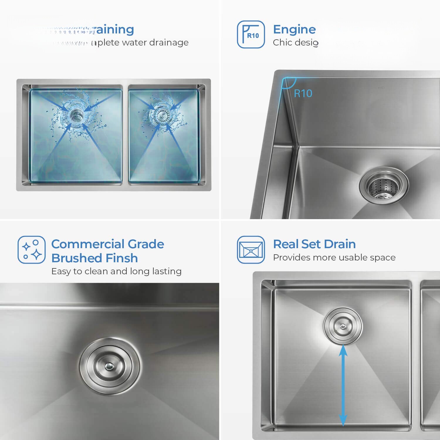 Innobule LS-K1-D33-BS Kitchen-Sinks - View #3