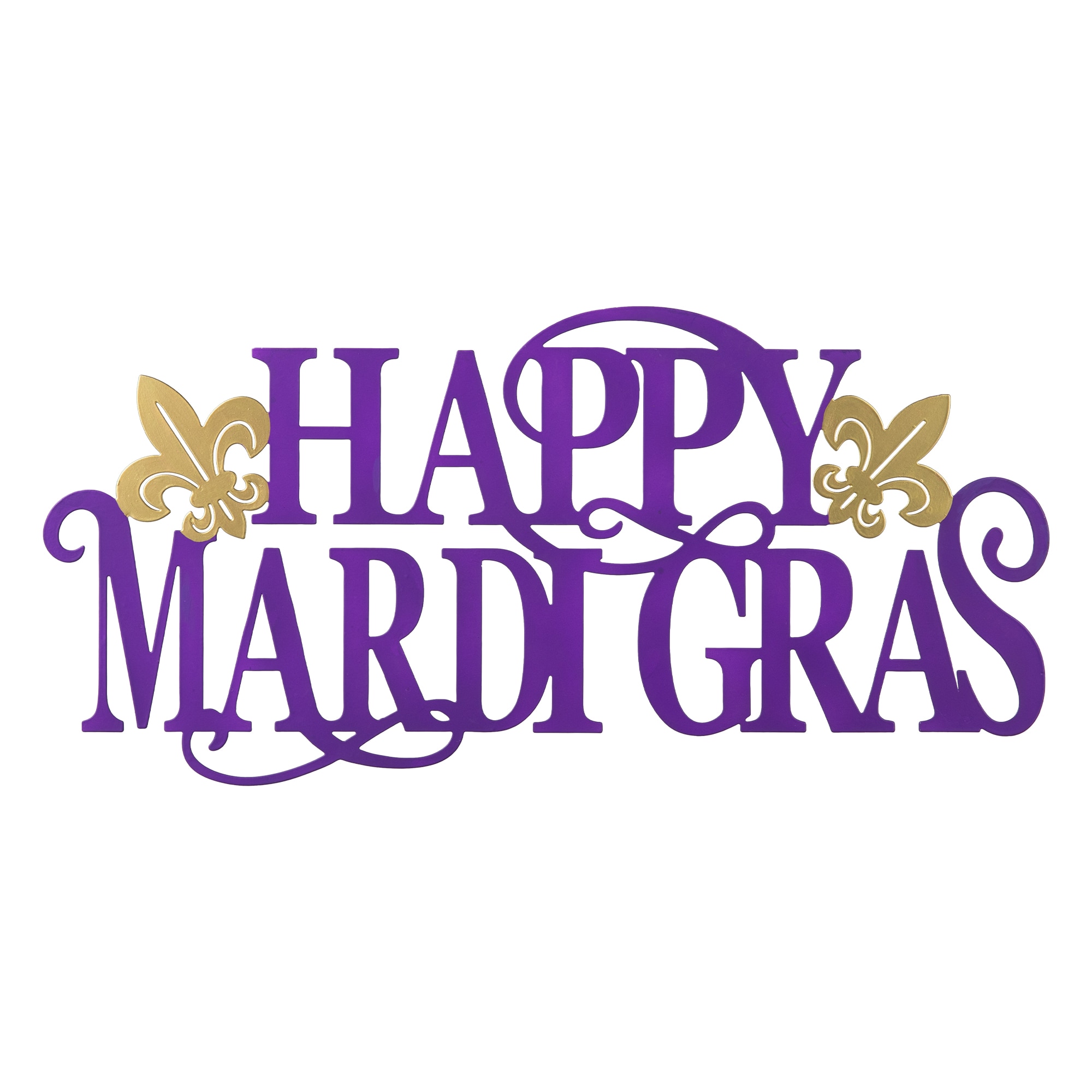 Glitzhome 2037100005 11.5-in H Mardi Gras Wall decor