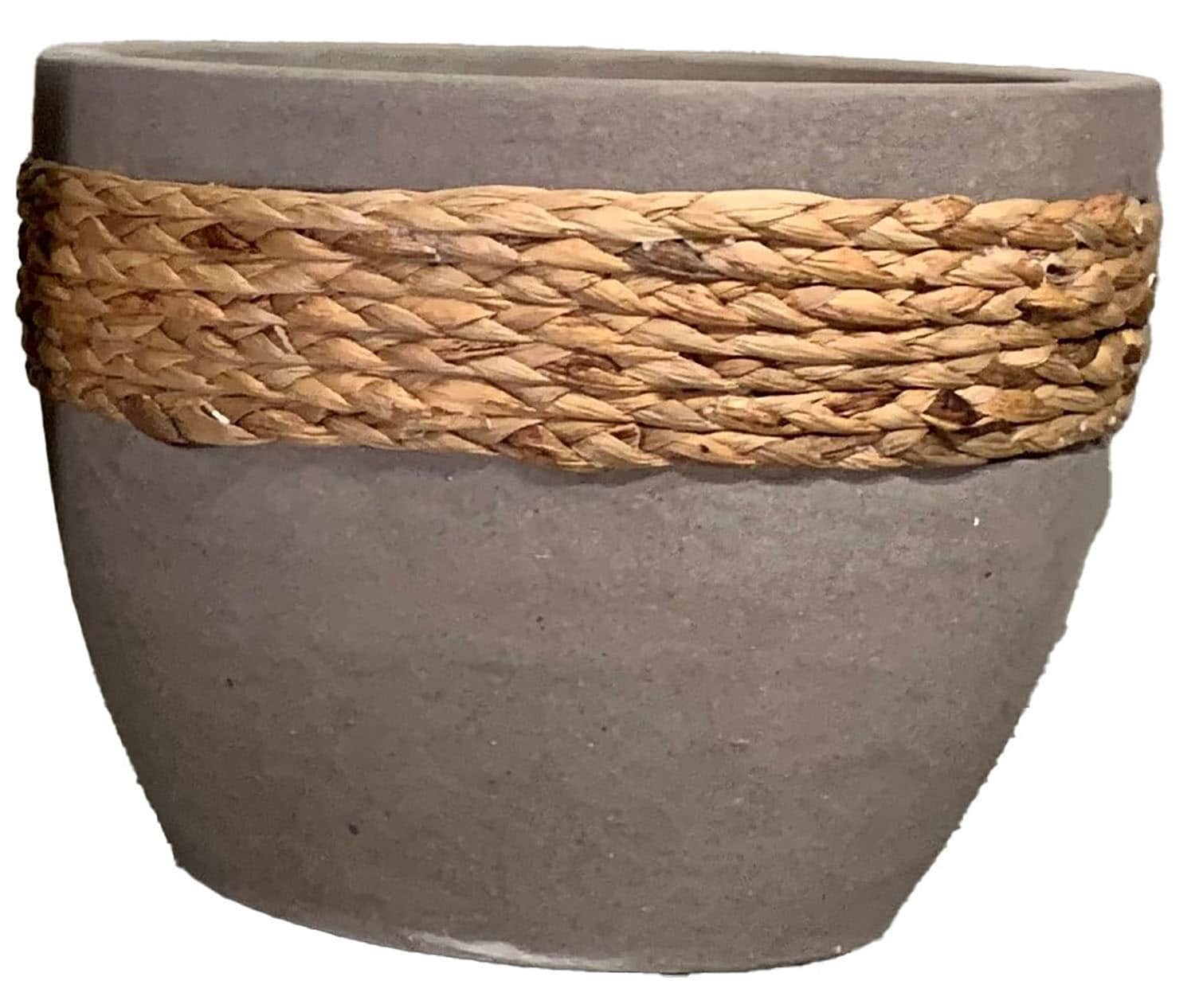 Origin 21 VT.14526 Round 10.03-in W Small Multiple colors/finishes Ceramic Indoor Planter with Drainage Holes
