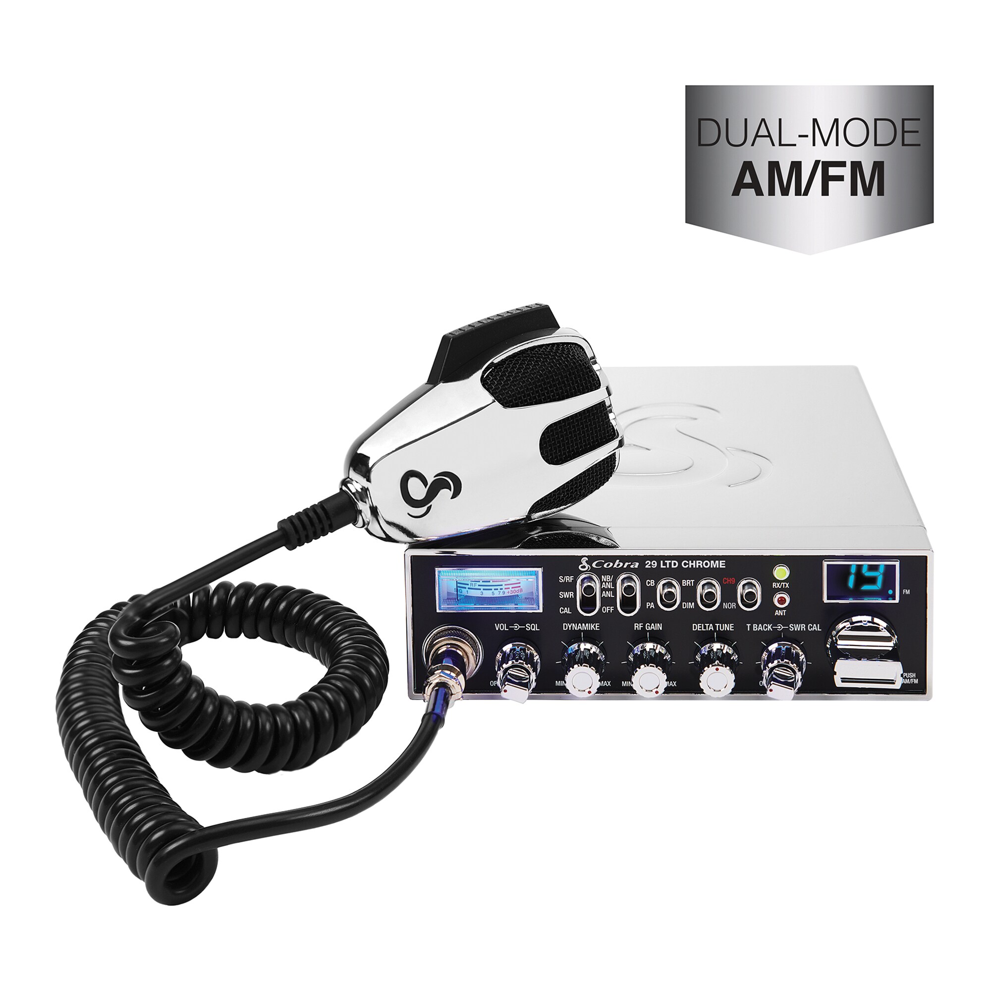 Cobra 29 LTD Classic 40-Channel AM/FM CB Radio with Microphone in Black  CCBP29LT01 - The Home Depot