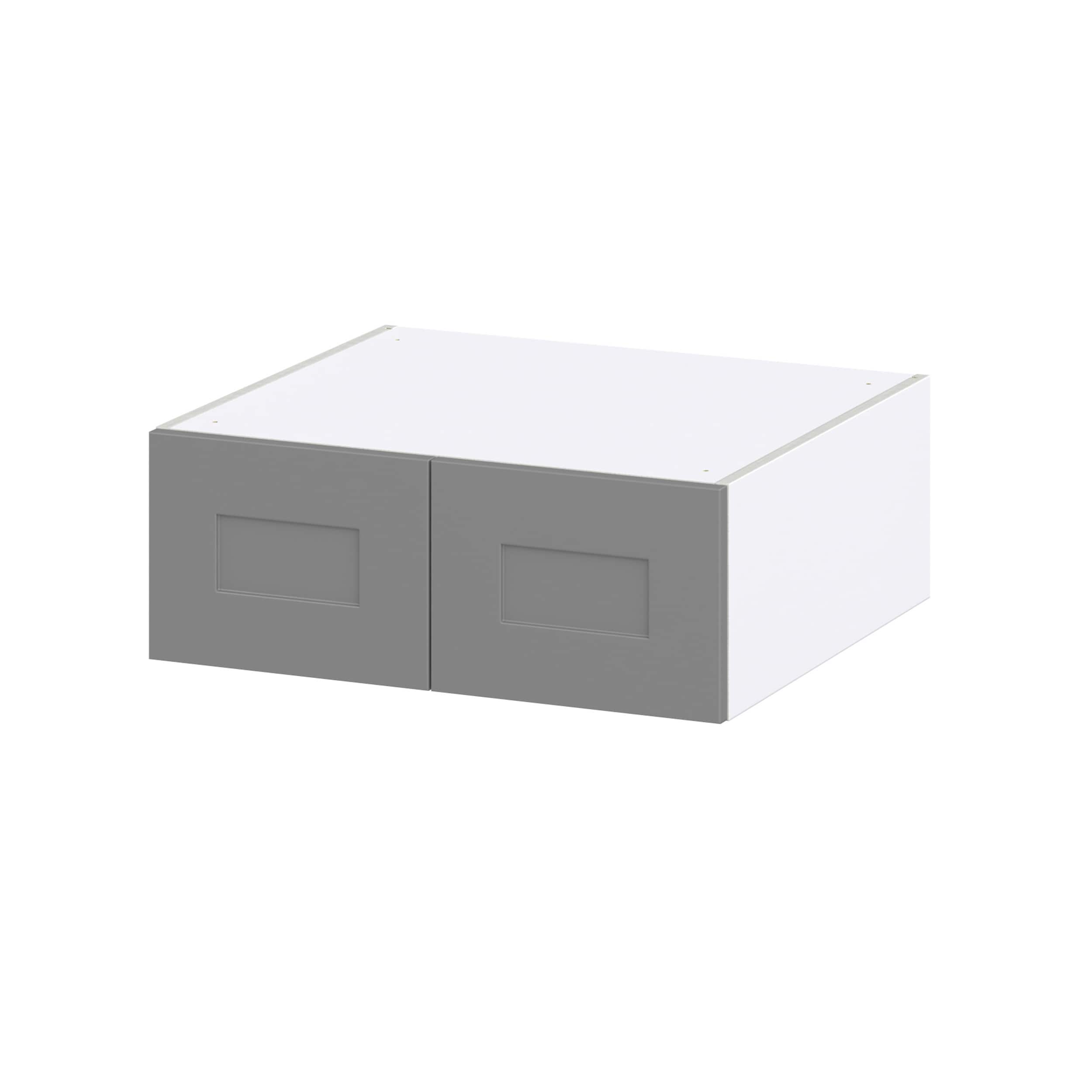 Hugo&Borg Beaumont 27-in W x 10-in H x 24-in D Slate Gray Wall Fully Assembled Cabinet (Recessed Panel Shaker Door Style)