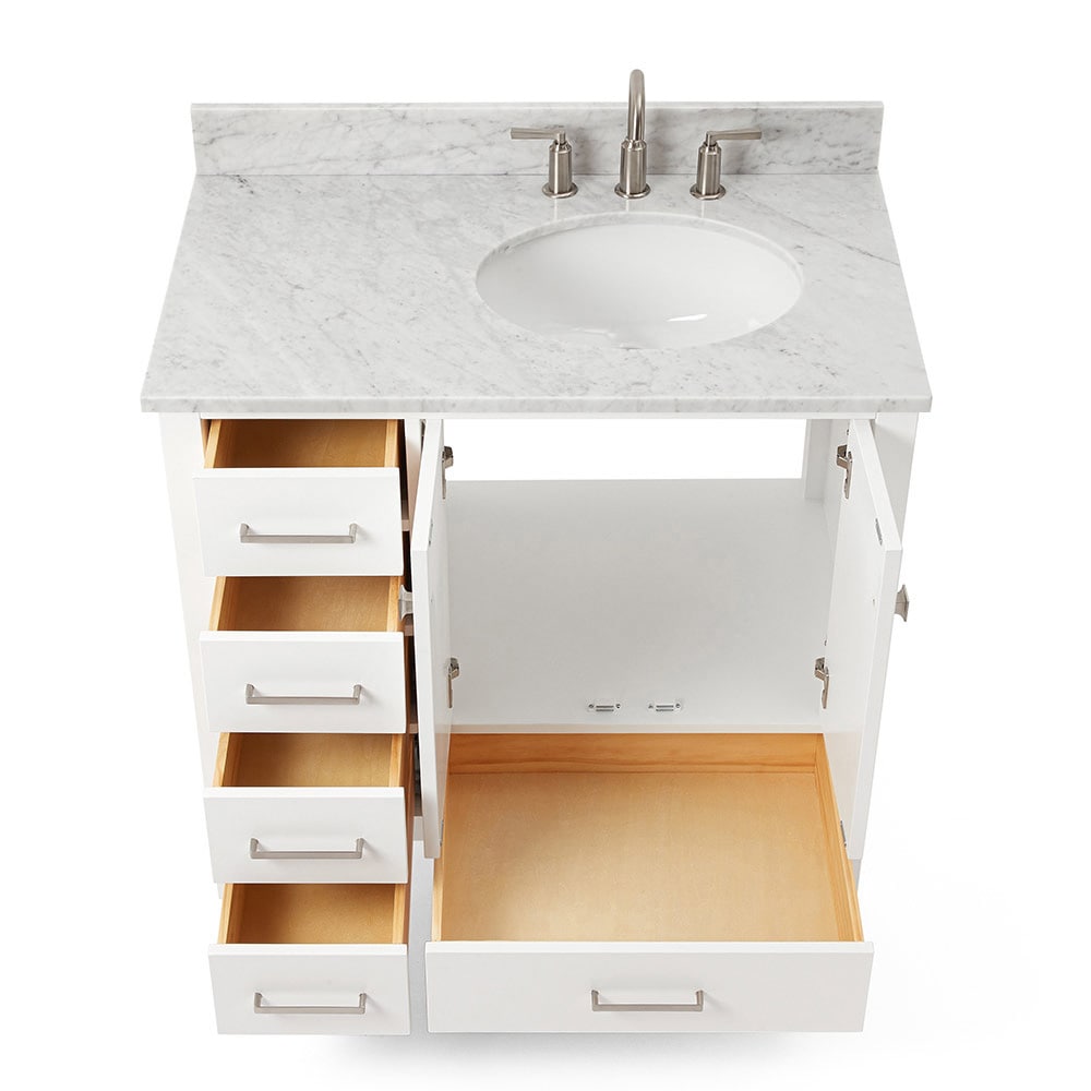 ARIEL A037SRCW2OVOWHT Bath-Vanity-Combo - View #6