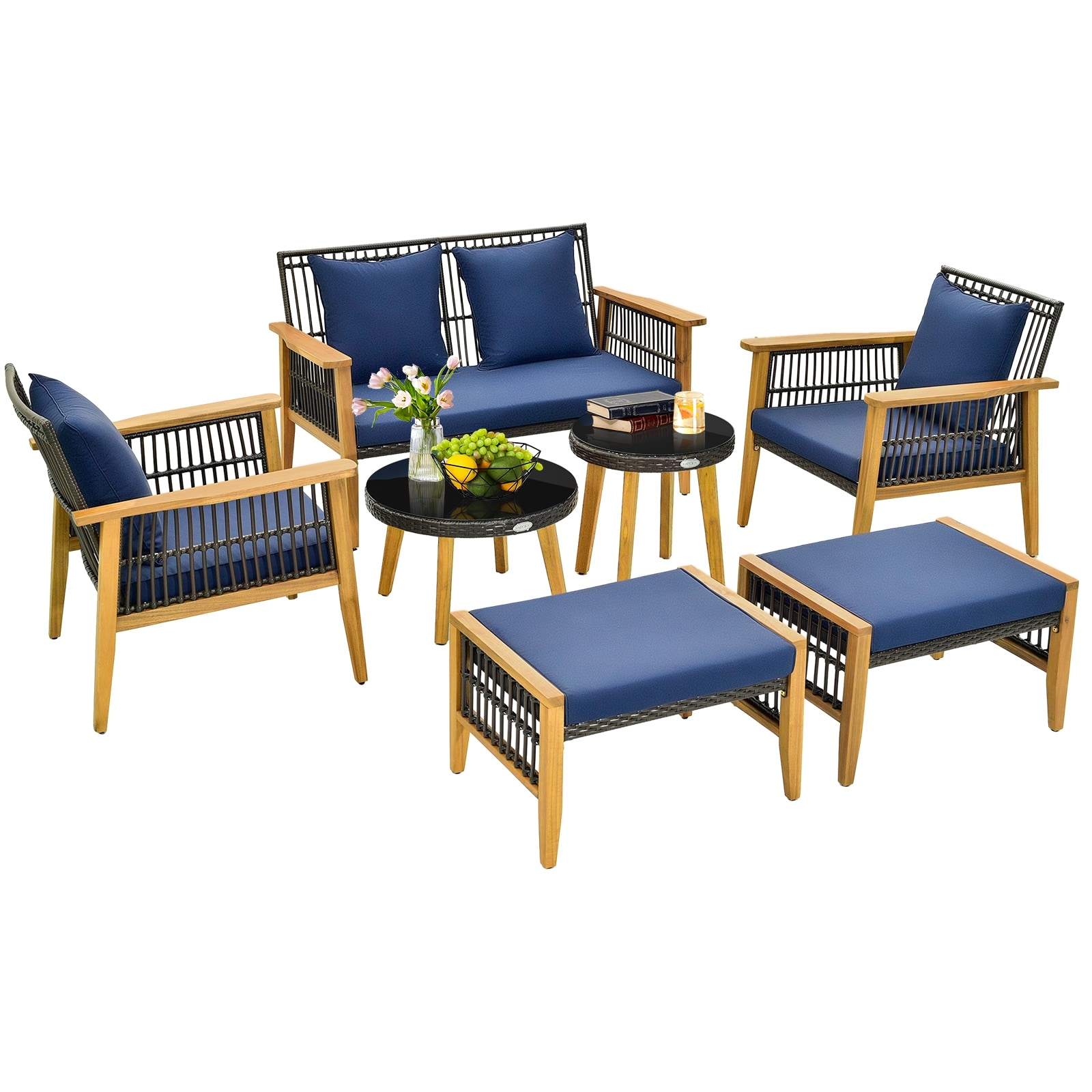 LIVIZA OUS71617NYX Patio-Conversation-Sets - View #2