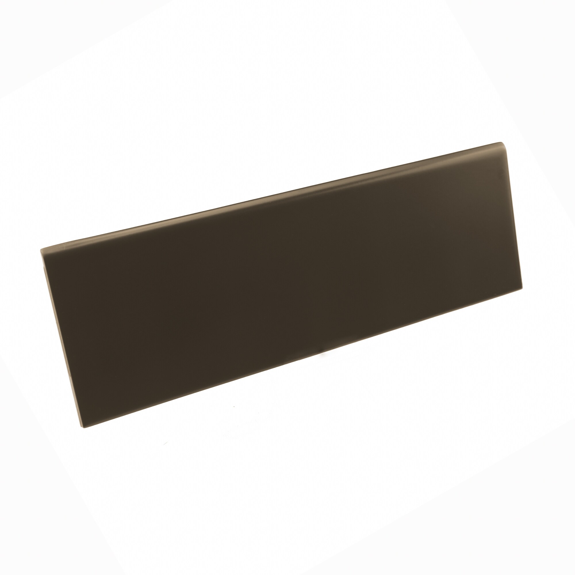 Crossville ChromaColor 12-Pack Chocolate Porcelain Bullnose Trim Tile (4-in x 12-in)