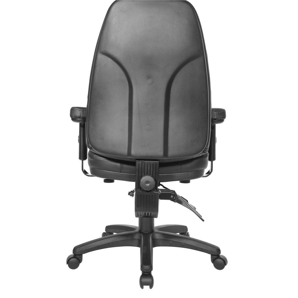 Office Star Products Work Smart Dillon Black Contemporary Ergonomic ...