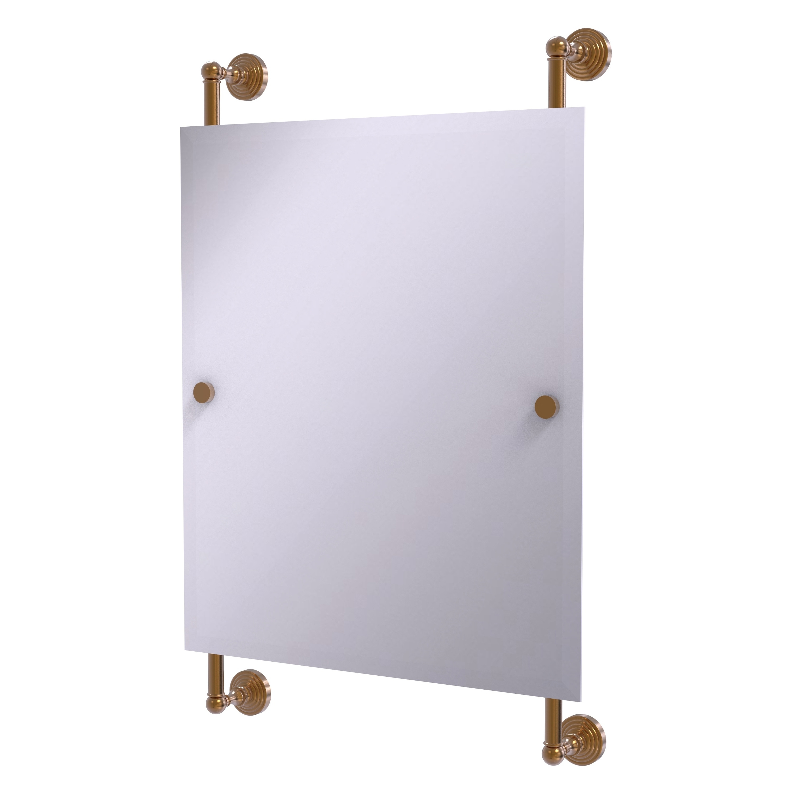 Allied Brass WP-27-92-BBR Waverly Place 21-Inches x 33-Inches Beveled Frameless Rectangle Bathroom Vanity Mirror ( Brushed Bronze )