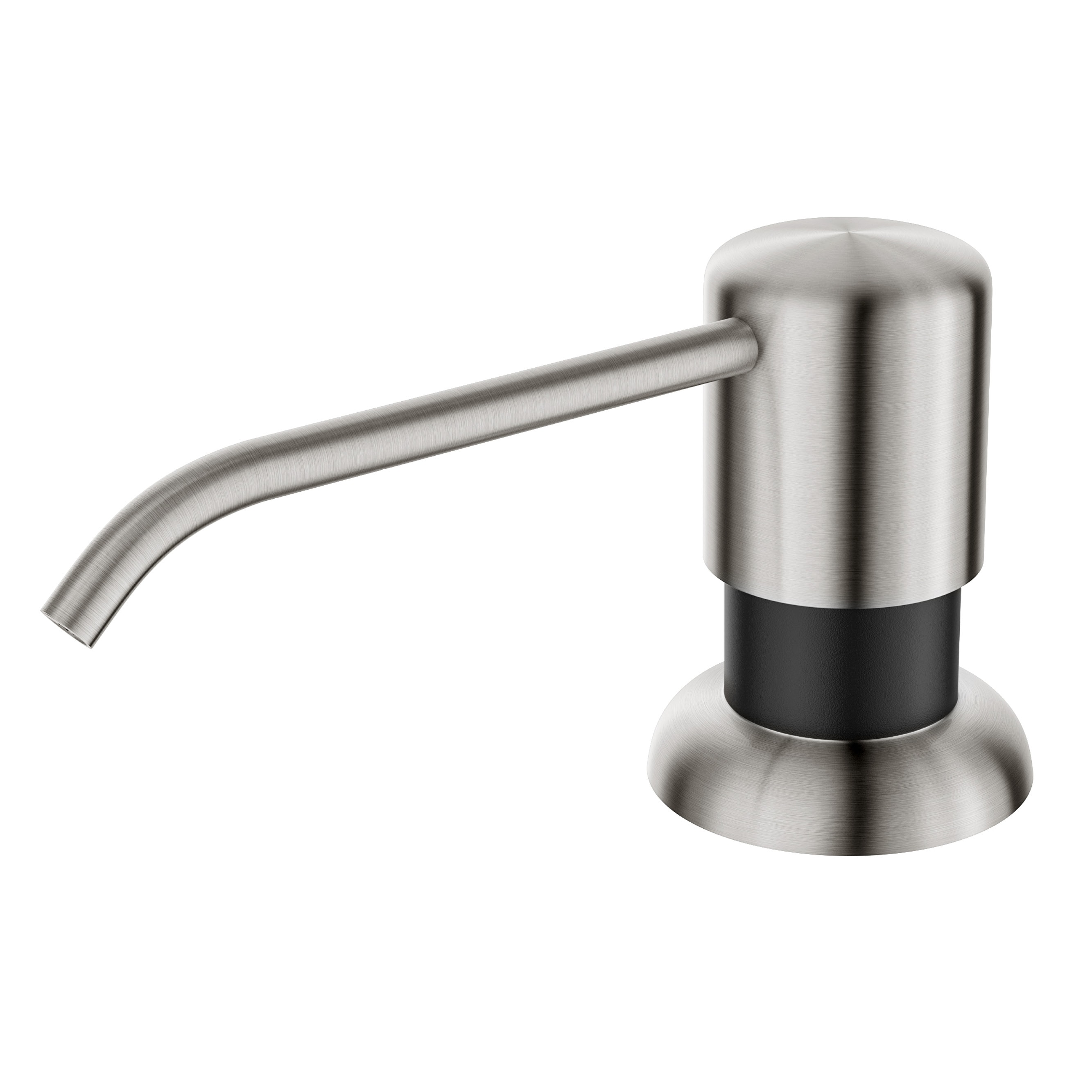 Kraus KSD-53SFSMB Spot Free Stainless Steel/Matte Black 17-oz. Capacity Deck-mount Soap and Lotion Dispenser