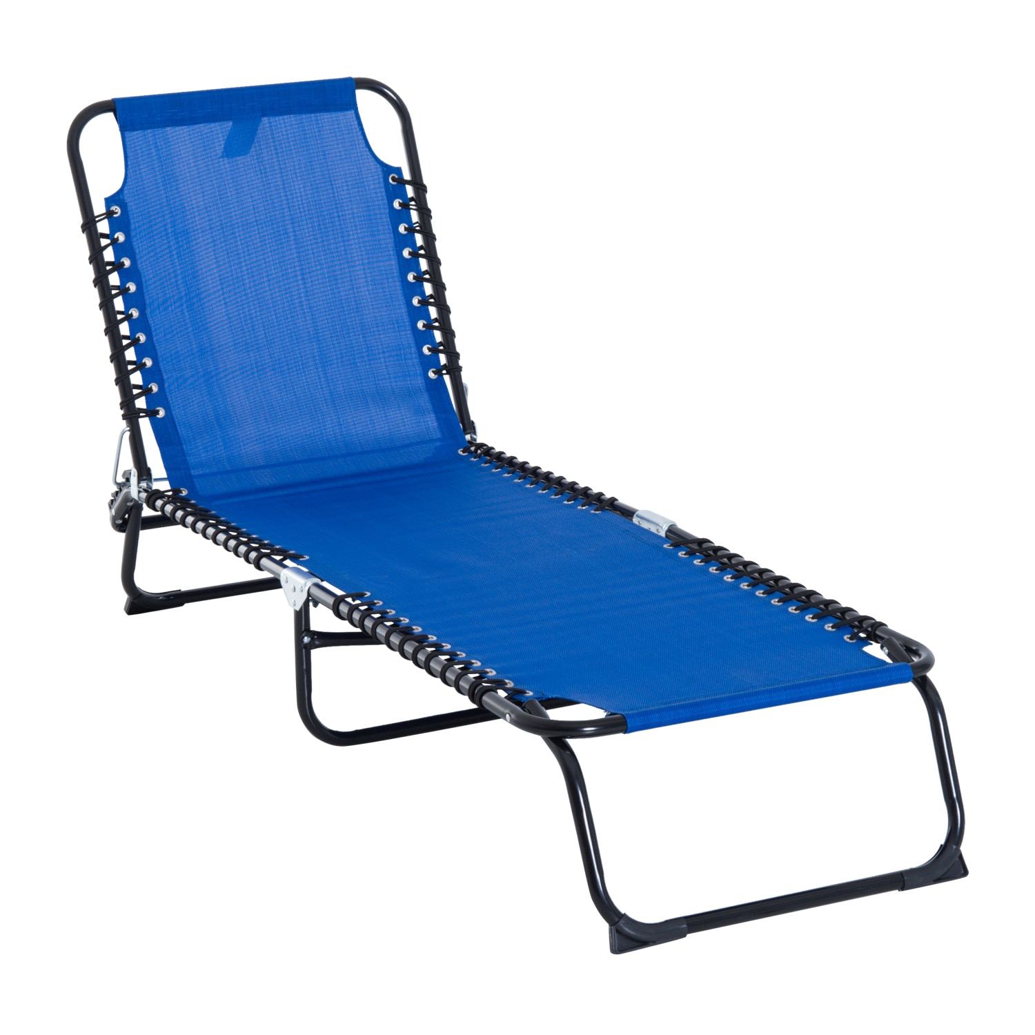 blue mesh lounge chairs