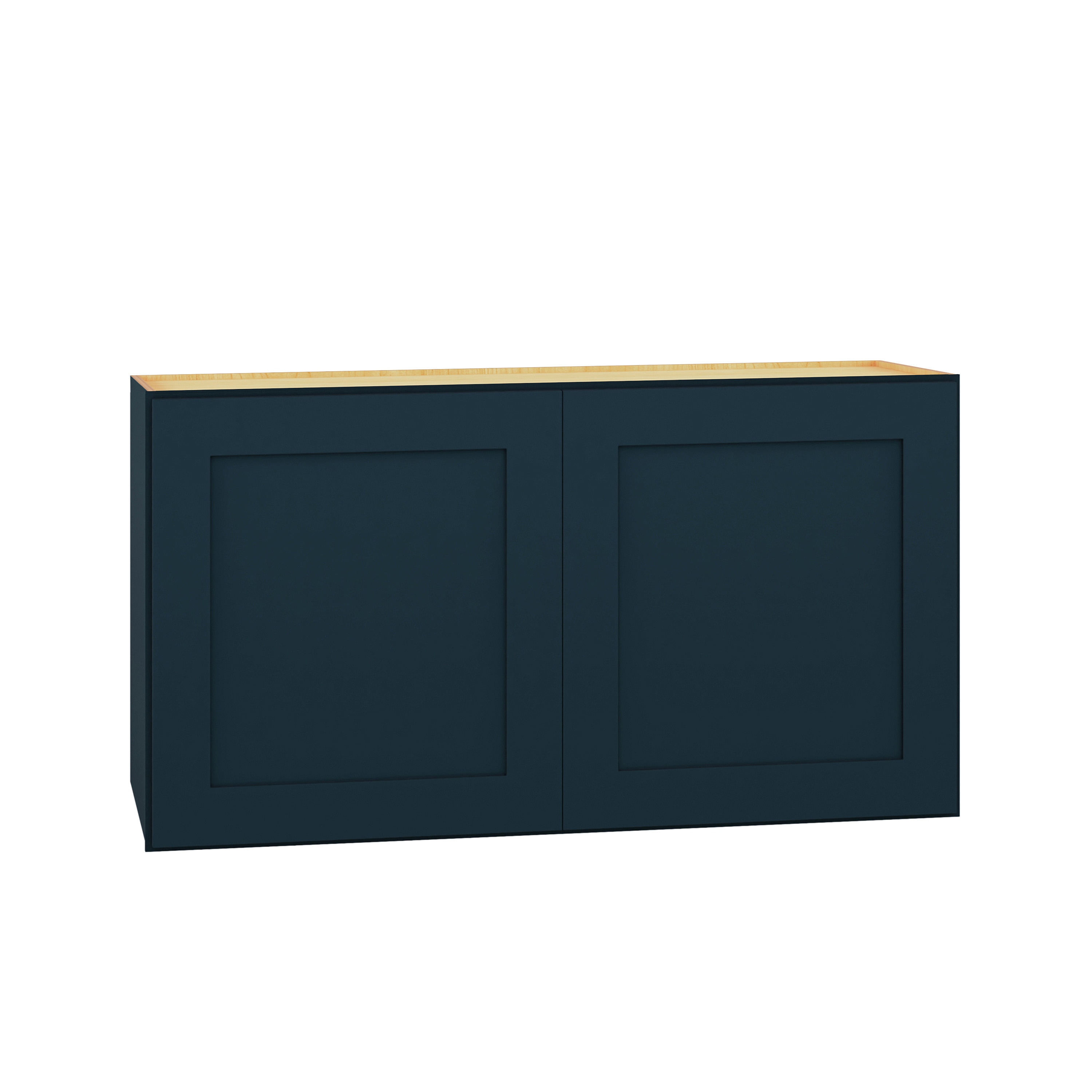 Diamond Express 330 W3318 Jamestown 33-in W x 18-in H x 12-in D Regatta Blue Wall Fully assembled Plywood Cabinet (Recessed Panel Shaker)