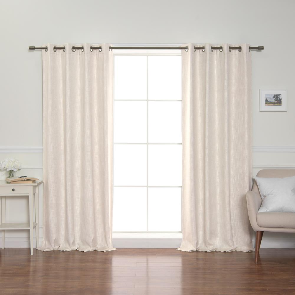 Your Chair Covers - 42 x 63 inch Blackout Polyester Curtains with Grommets Grayish White - 2 Panels