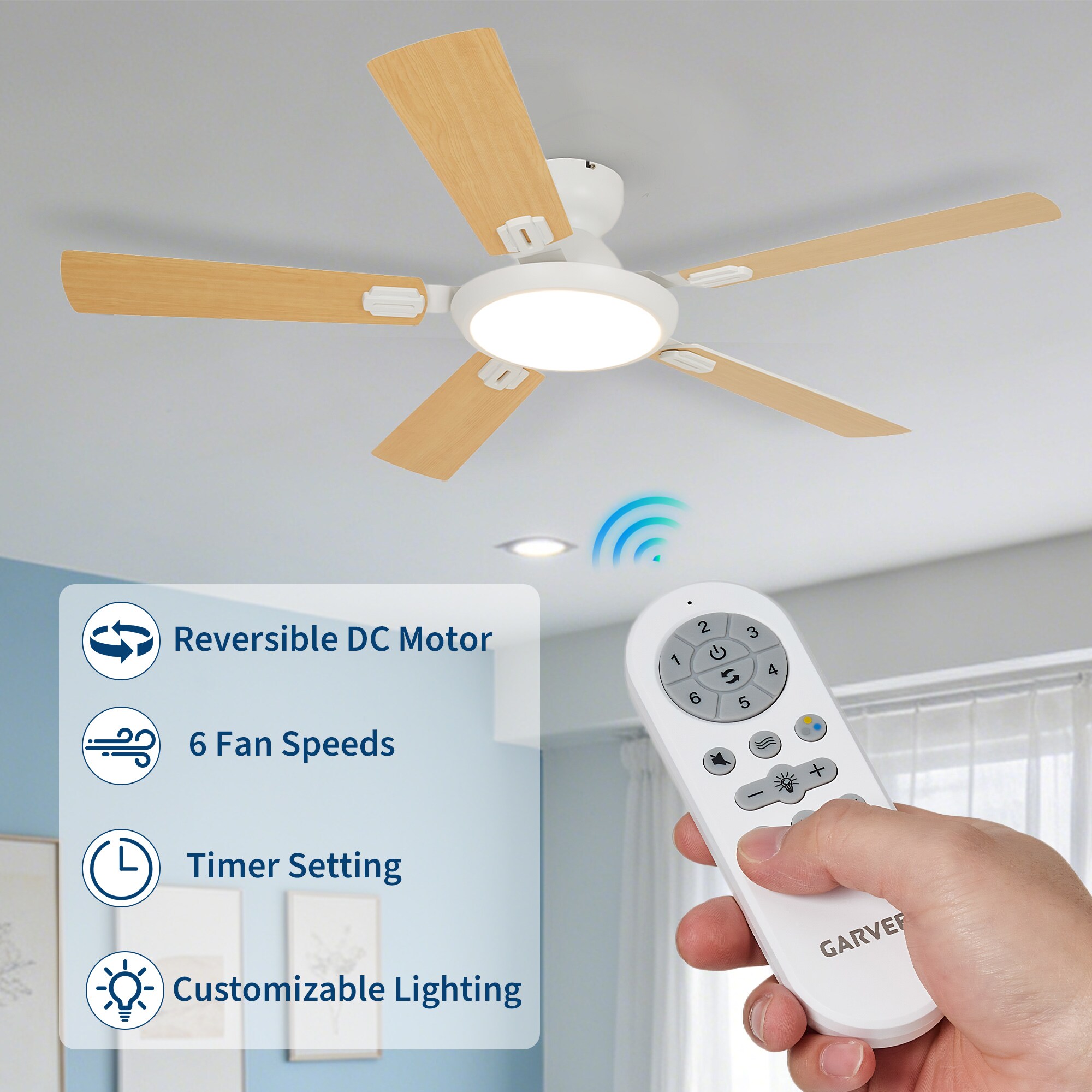 GarveeLife CLJ-IBTB6PIY5SD Ceiling-Fans - View #2