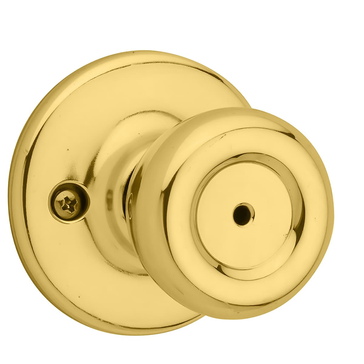 Kwikset Tylo Privacy Knob Polished Brass 300T3 #6r2 