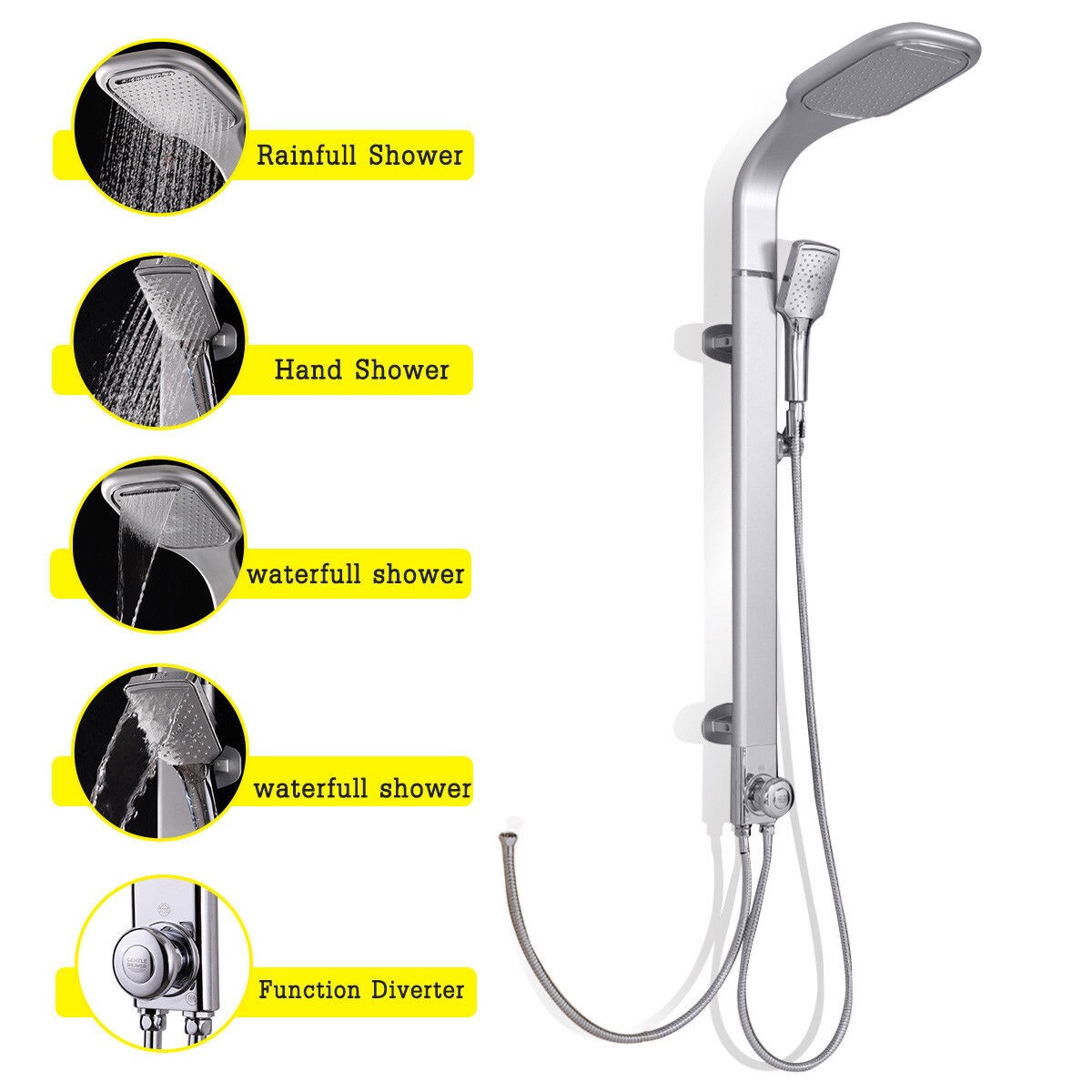 Slickblue D-CO-1327AB Showerhead-Bar-Panels - View #7