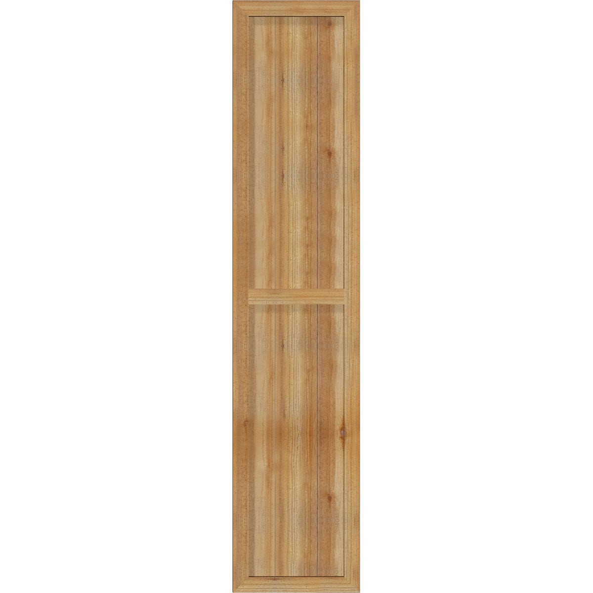 Ekena Millwork RBF06S16X075RWR 16.125-in W x 75-in H Unfinished Paintable/Stainable Board and batten Framed Wood Exterior Shutters ( 2 -Pack )