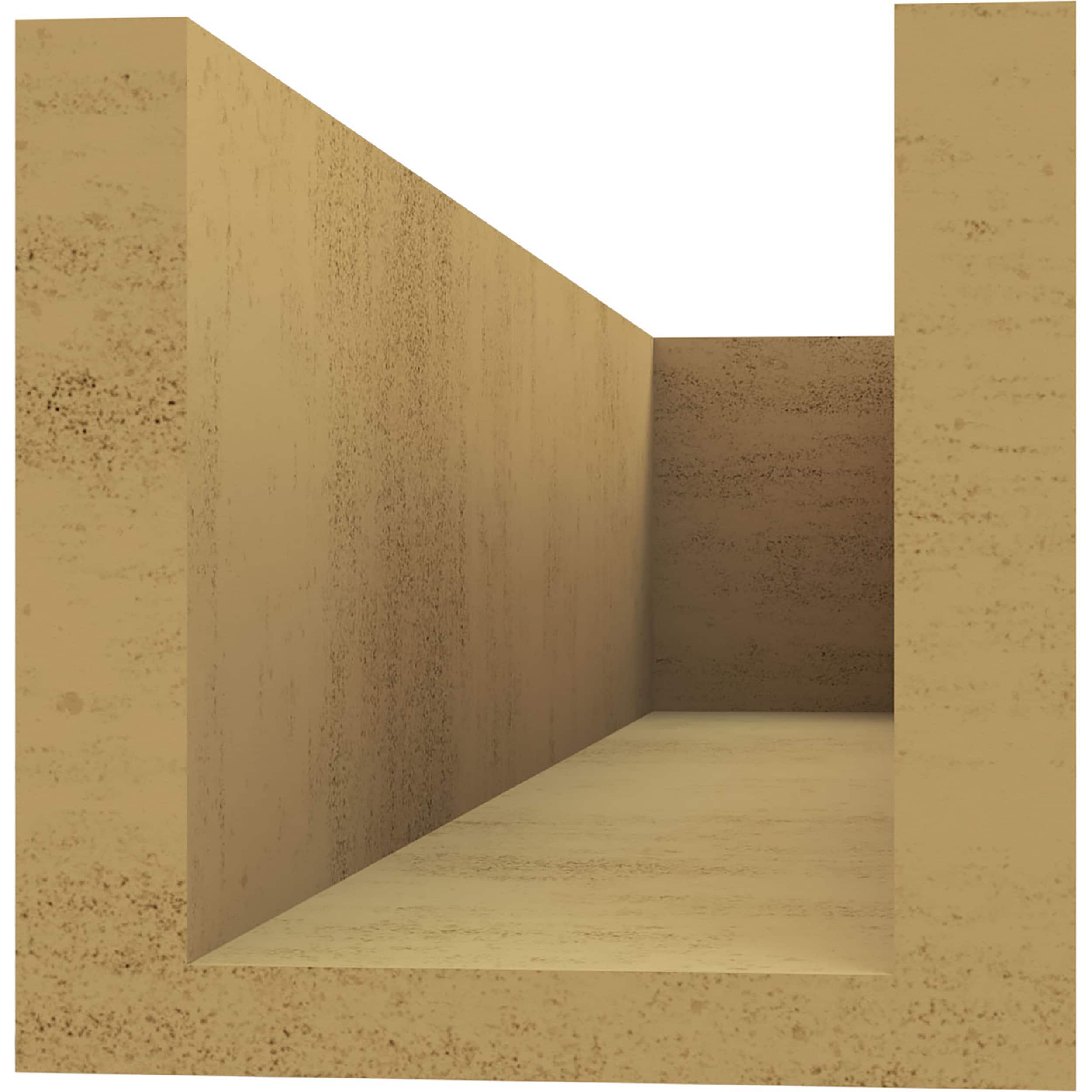 Ekena Millwork RFTU06X06X24BLKRCPR Exterior-Brackets-Braces - View #4