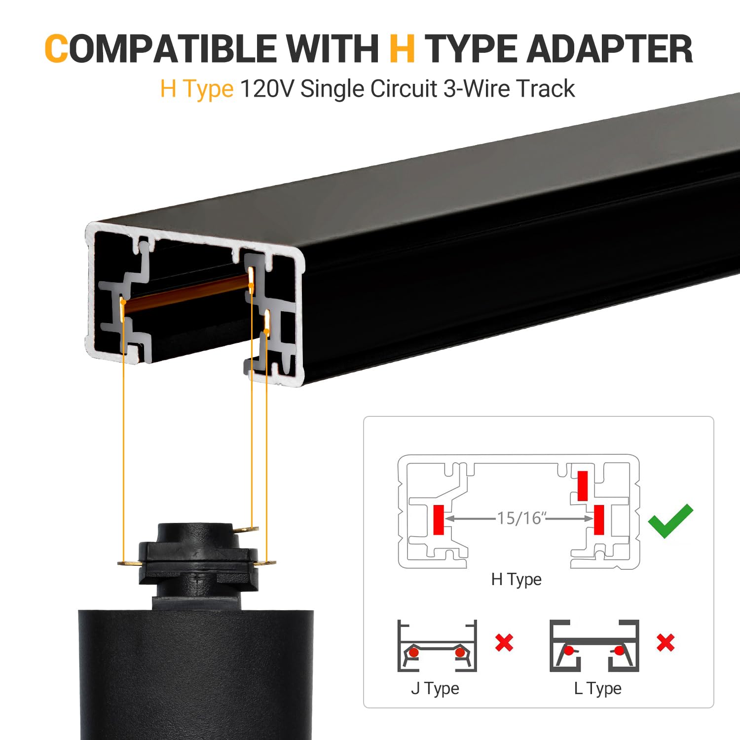 AOIZGMY LAZ0828Z0390 Fixed-Track-Lighting - View #4