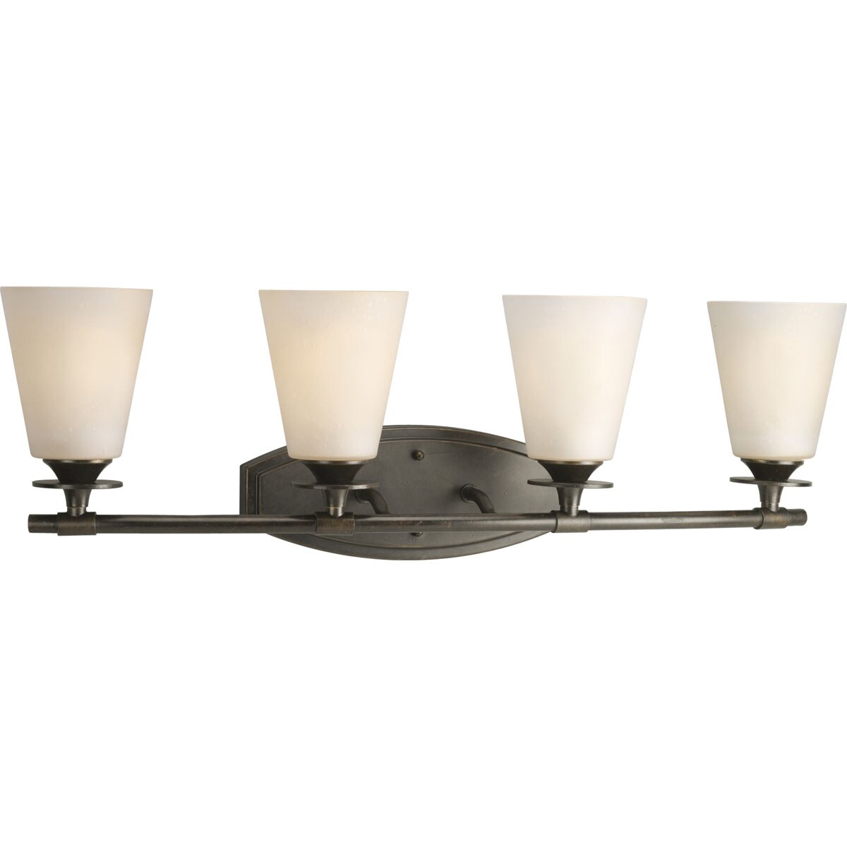 Progress Lighting P3249-77 Cantata 4-Light Forged Bronze Transitional Vanity Light
