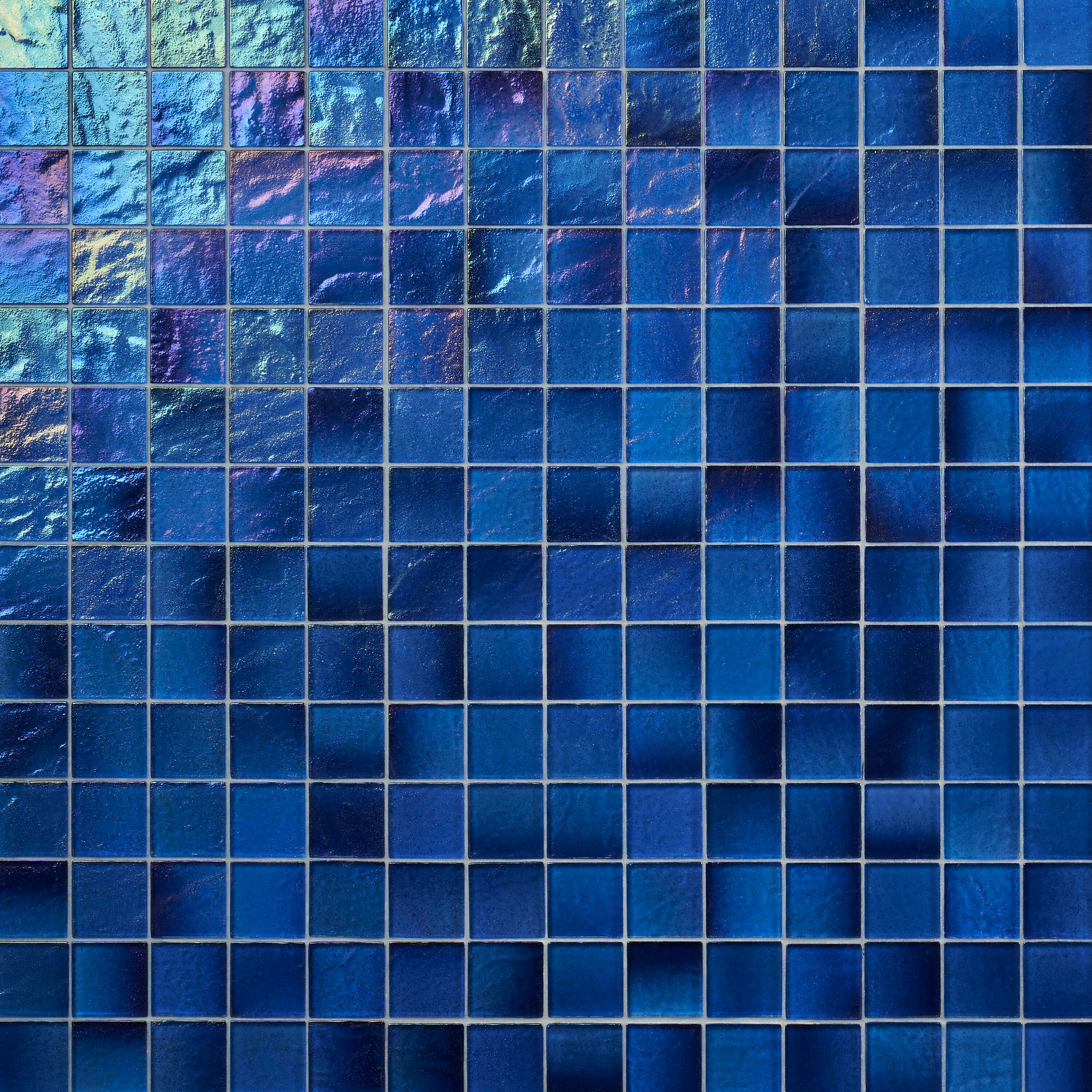 Artmore Tile EXT3RD108669 Shallows Lagoon Blue 12-in x 12-in Polished Glass Mosaic Wall Tile ( 0.95 Piece )