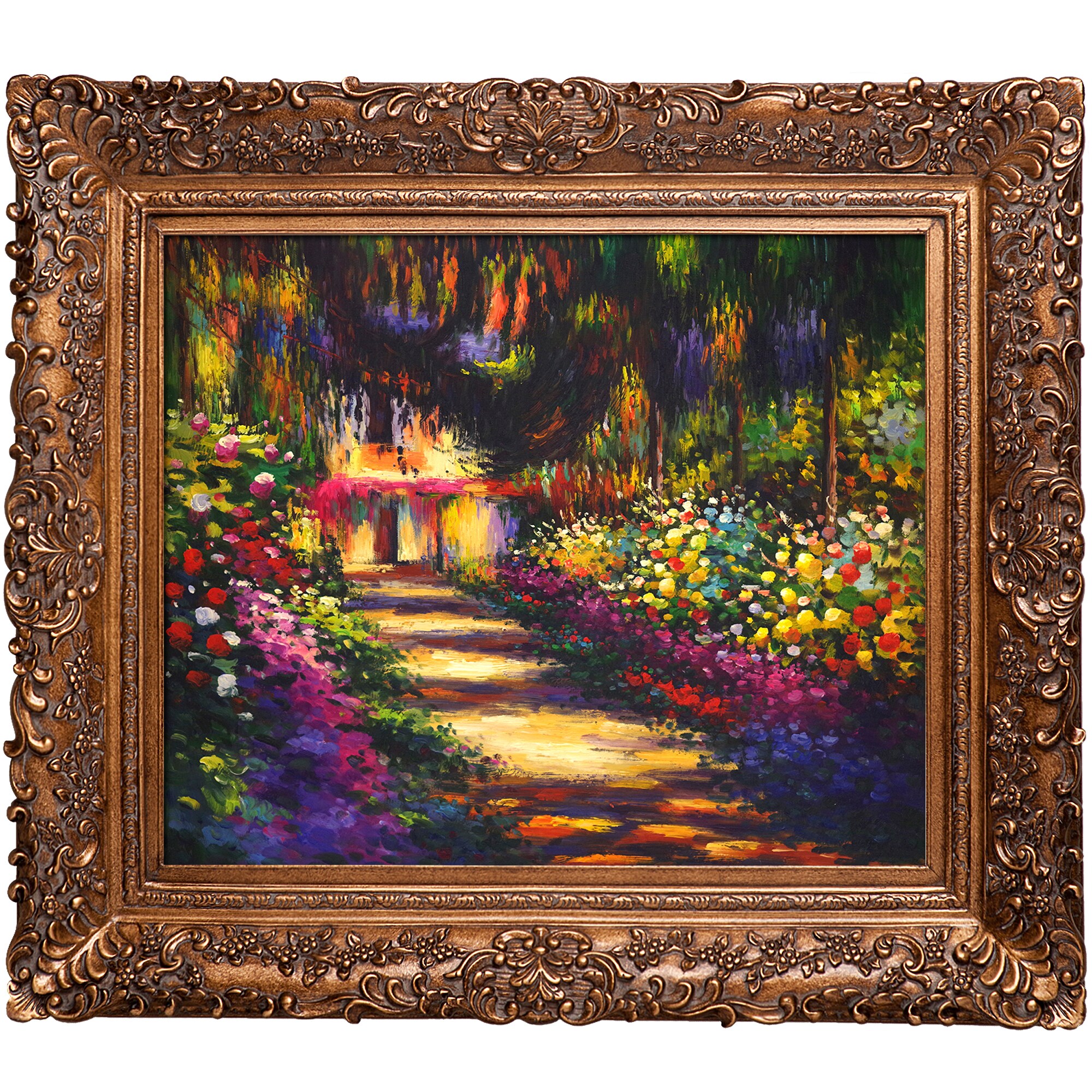 Pathway in monet's garden at giverny Wall Art at Lowes.com