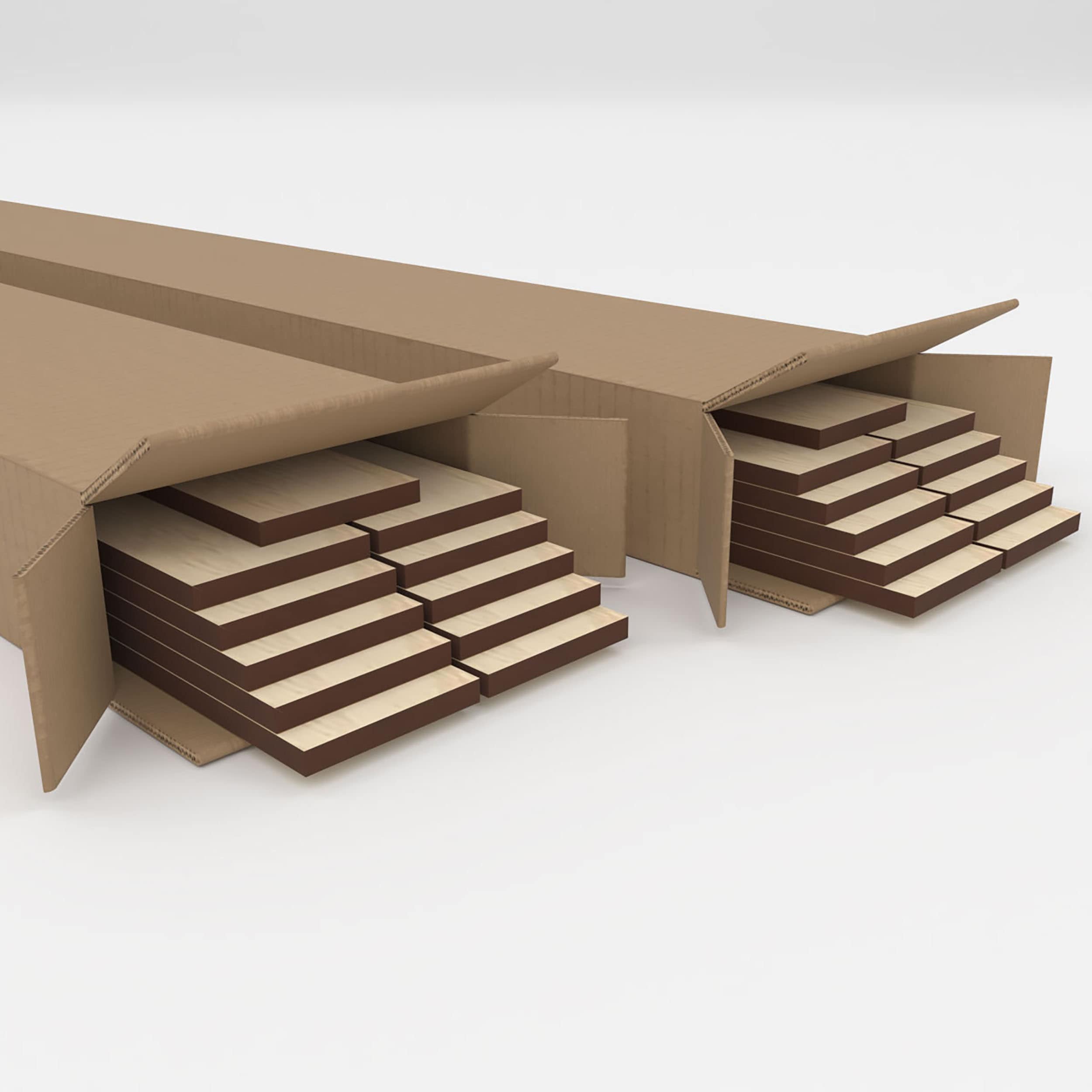 Birch Wood Adjustable Slat Wall Panel Kit, 47"H x 1/4"T