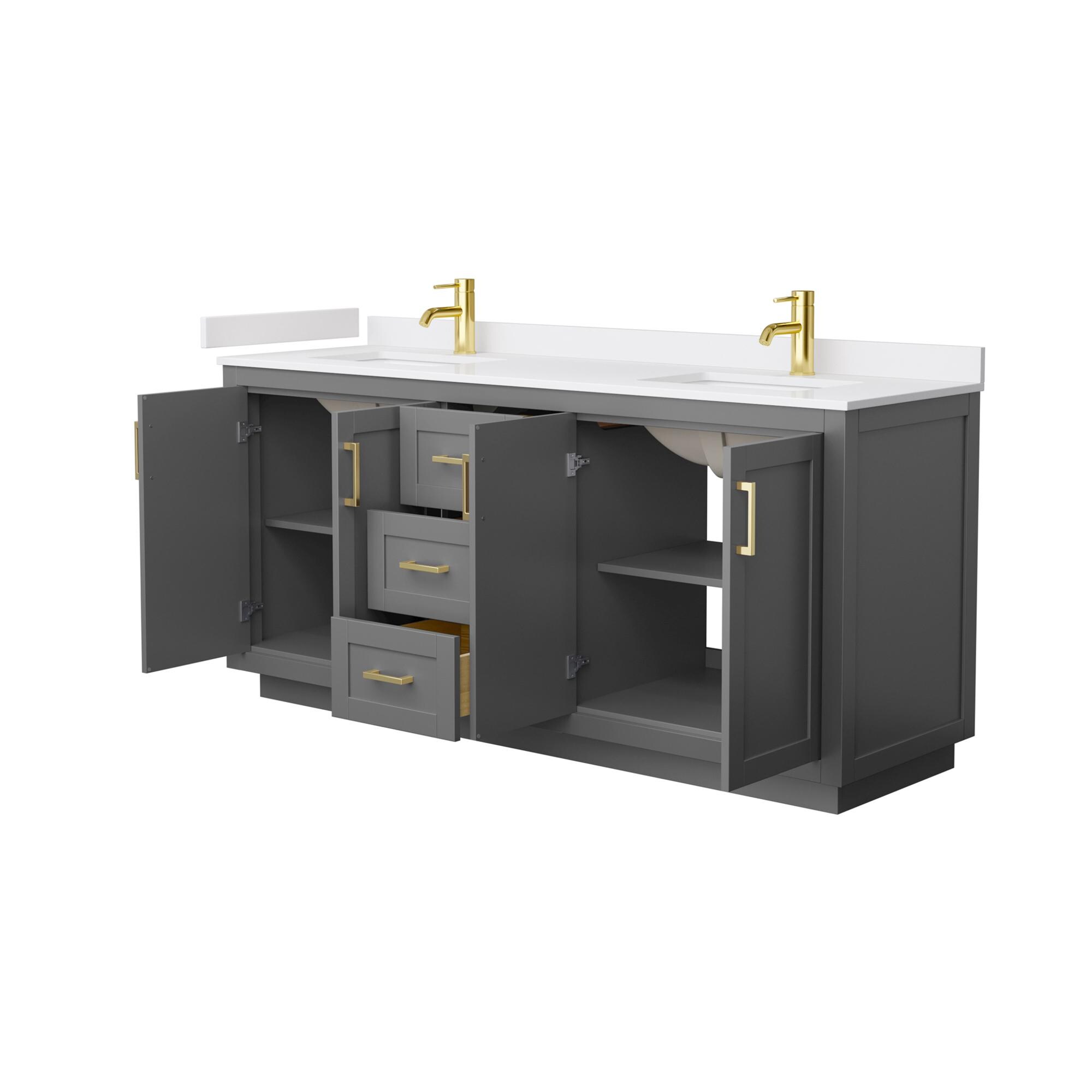 Wyndham Collection WCF292972DGGWCUNSMXX Bath-Vanity-Combo - View #3