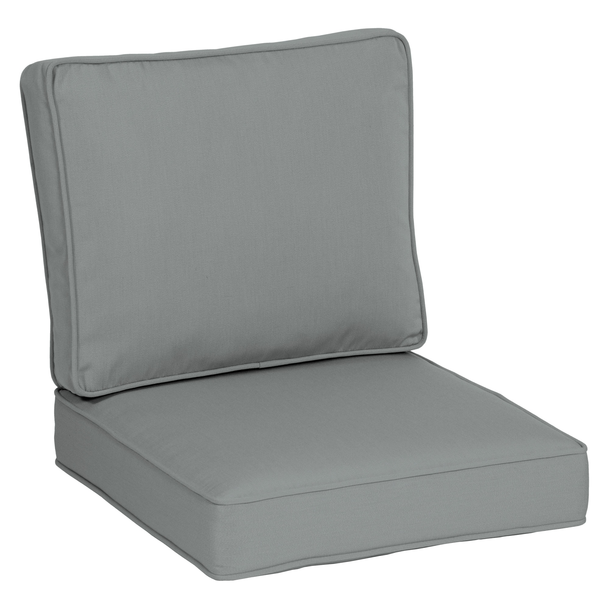 Arden Selections Oasis 24 in. Indoor/Outdoor Lumbar Pillow in Silver Grey