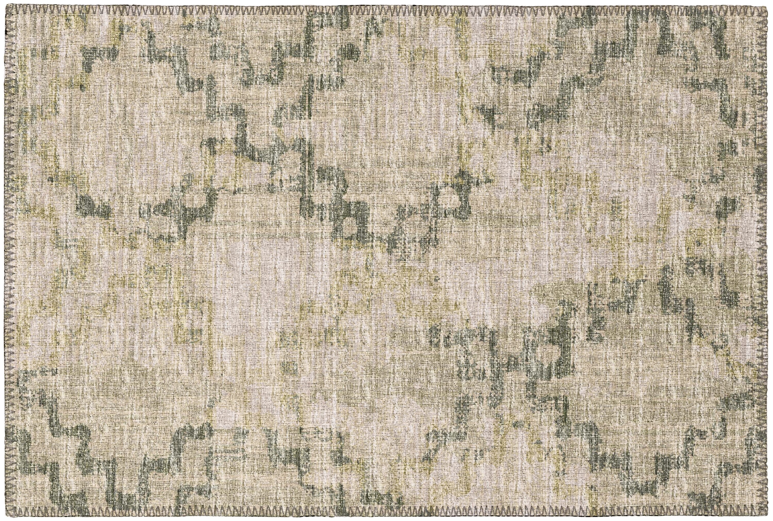 Addison Rugs AYU45GN20X30 Yuma 2 x 3 (ft) Chenille Green Rectangular Indoor/Outdoor Trellis Moroccan Machine washable Throw rug