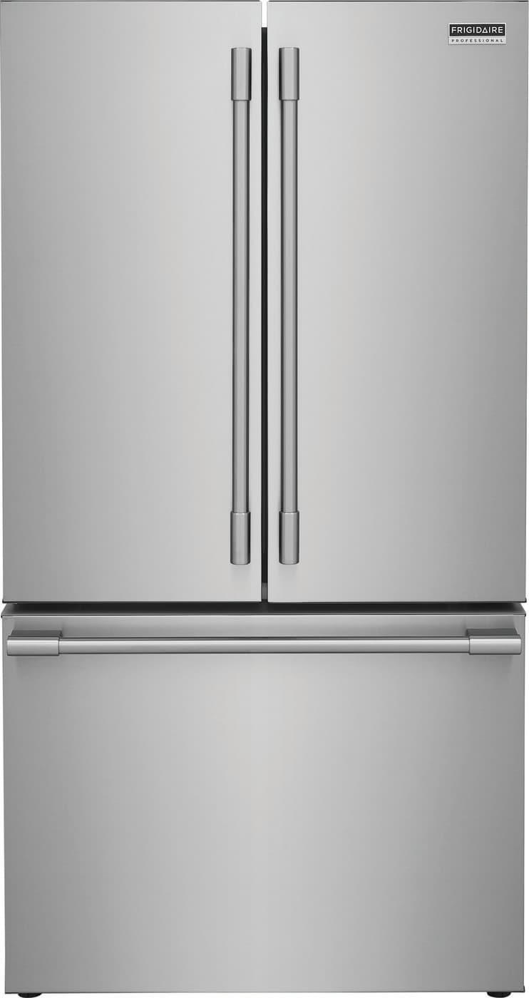 Frigidaire PRFG2383AF Professional Counter-Depth 23.3-cu ft 3 -Door French Door Refrigerator with Ice Maker with Water Dispenser ( Smudge-Proof Stainless Steel ) ENERGY STAR Certified