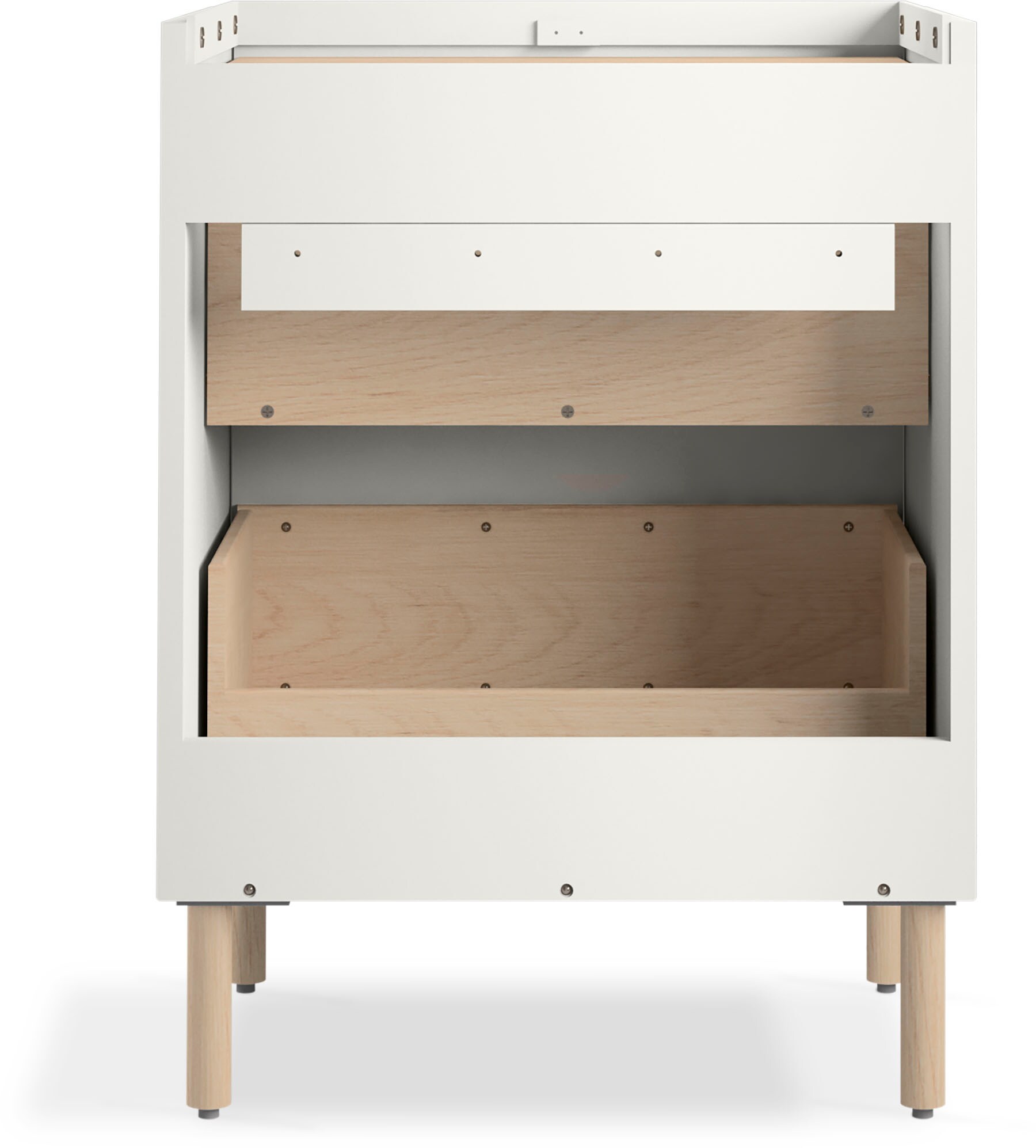 White 22-3/4" Wall-Hung Bathroom Vanity Cabinet