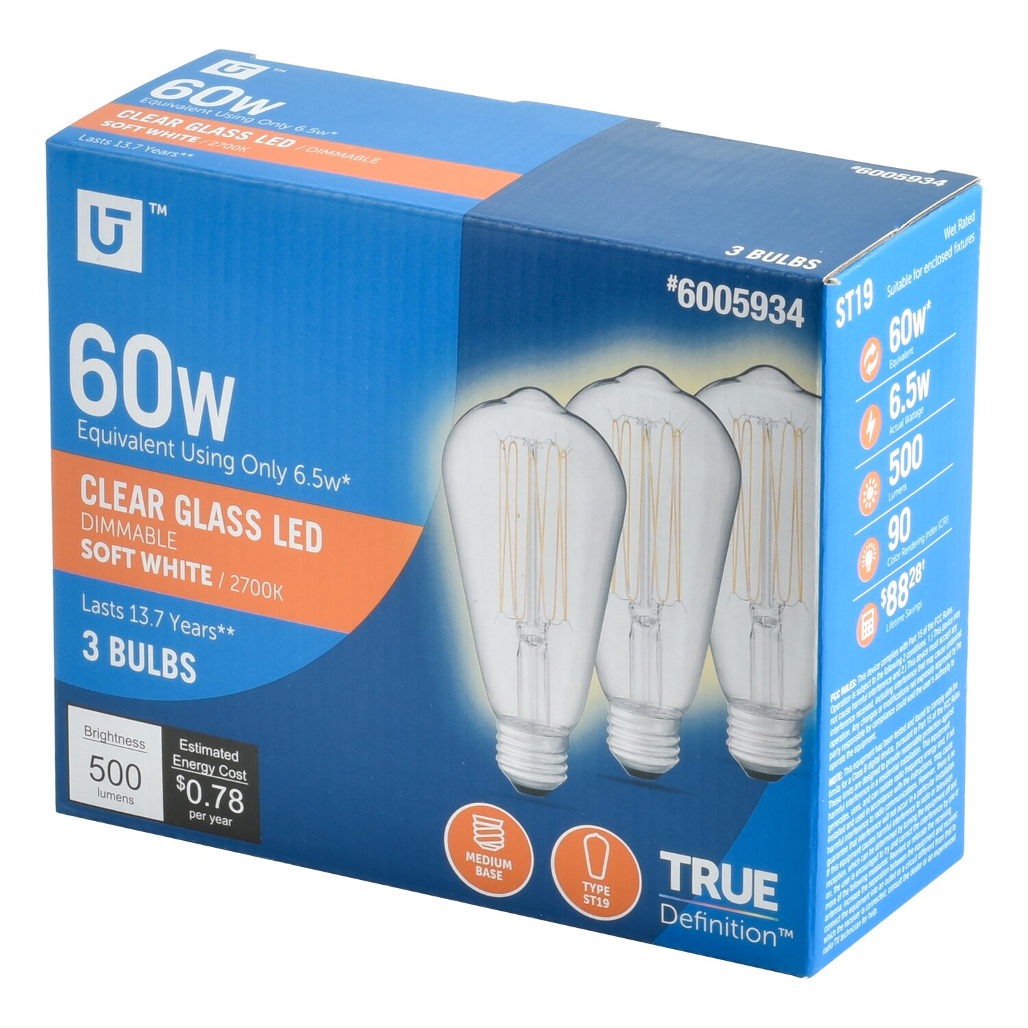 Utilitech 5ST19DG6.5WRNMCL27K3 Led-Lights - View #5