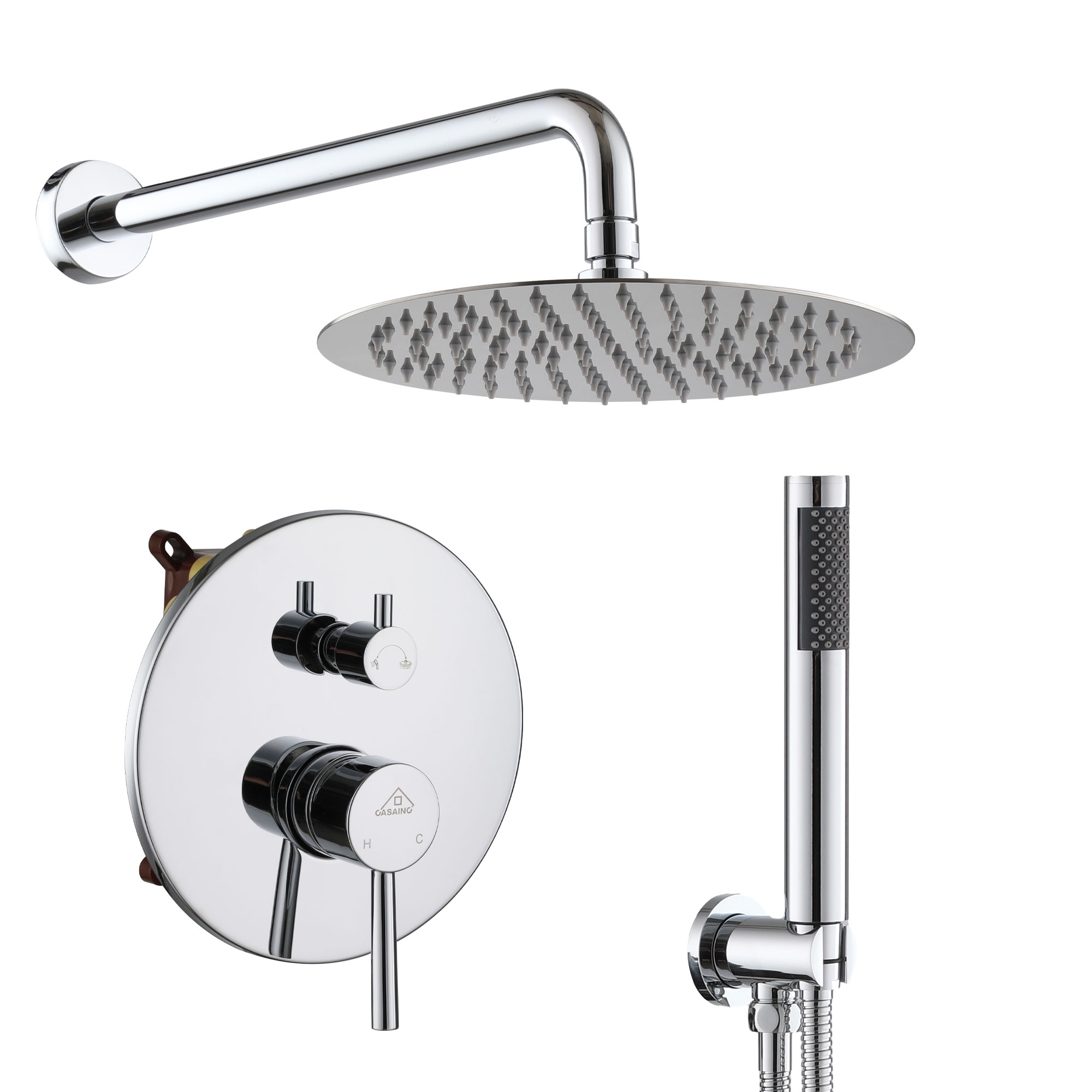 CASAINC M6201-A-10-MB Showerhead-Bar-Panels - View #8