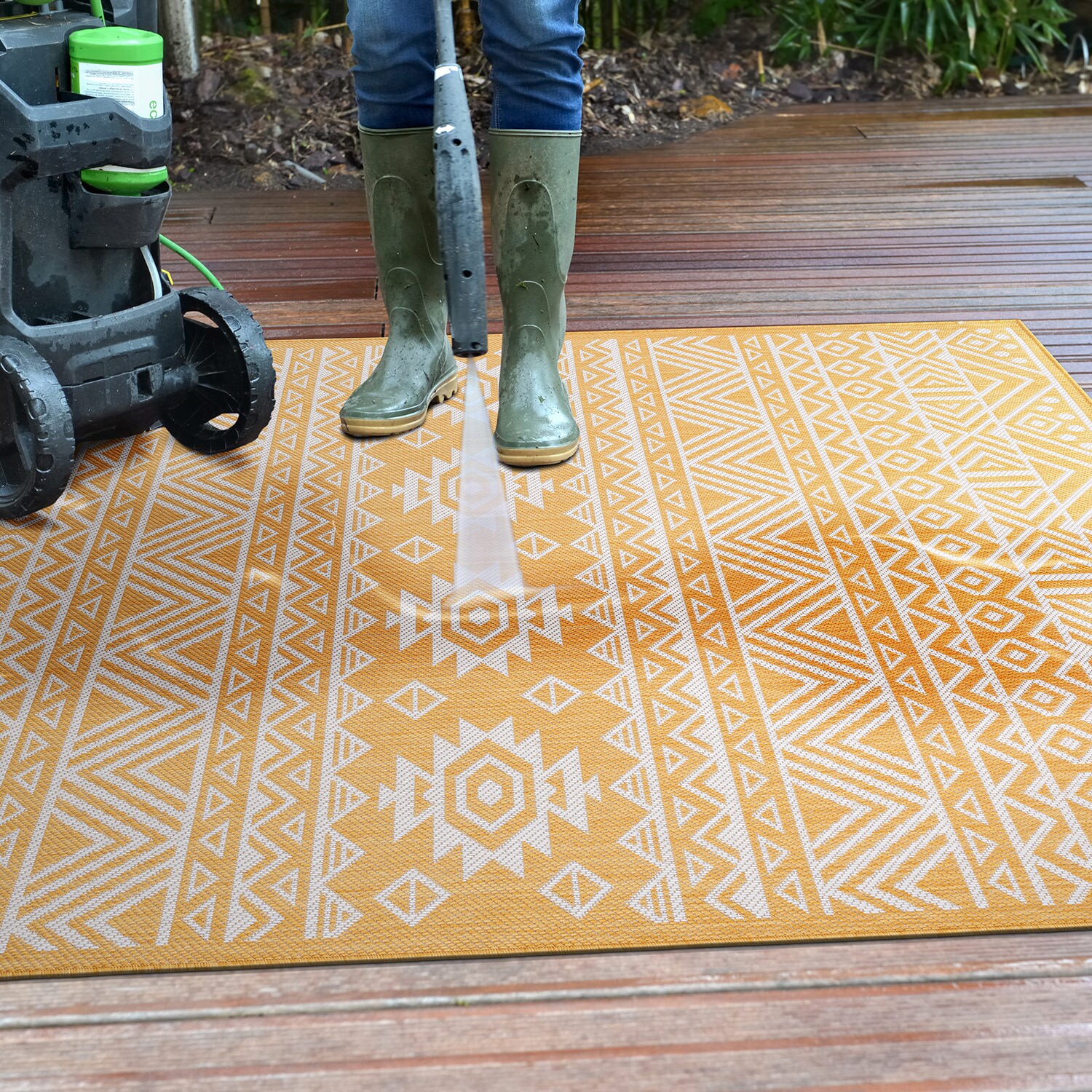 World Rug Gallery 124YELLOW5X7 rugs - View #11