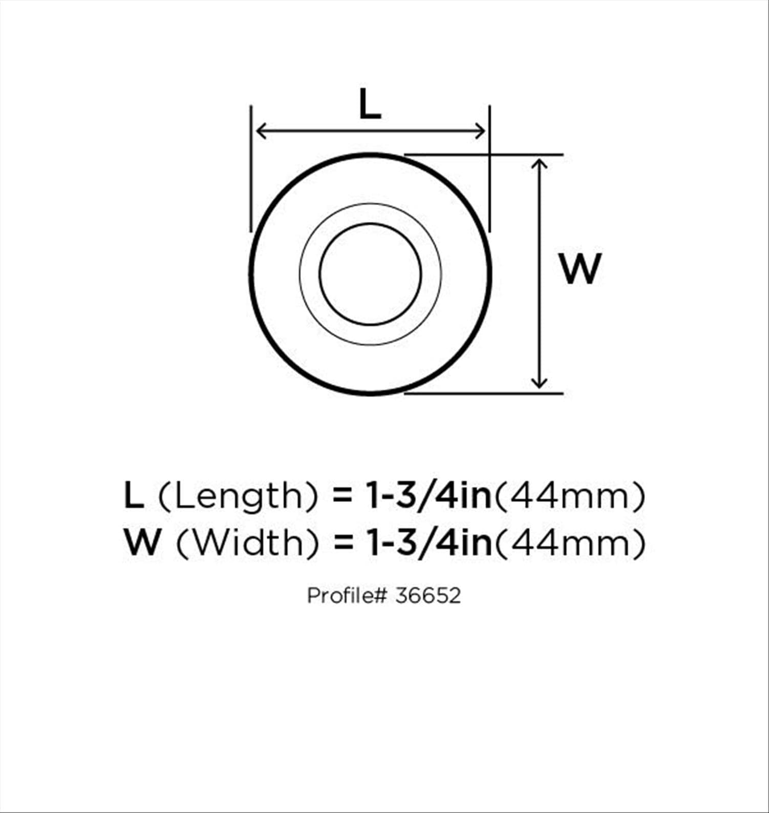 Amerock BP36652CGM Cabinet-Knobs - View #7