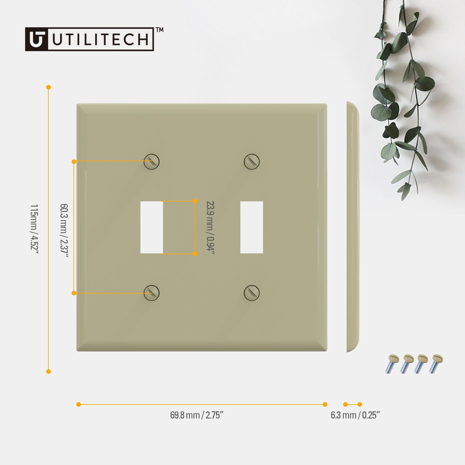 Utilitech 3012-IV10 Electrical-Wall-Plates - View #3