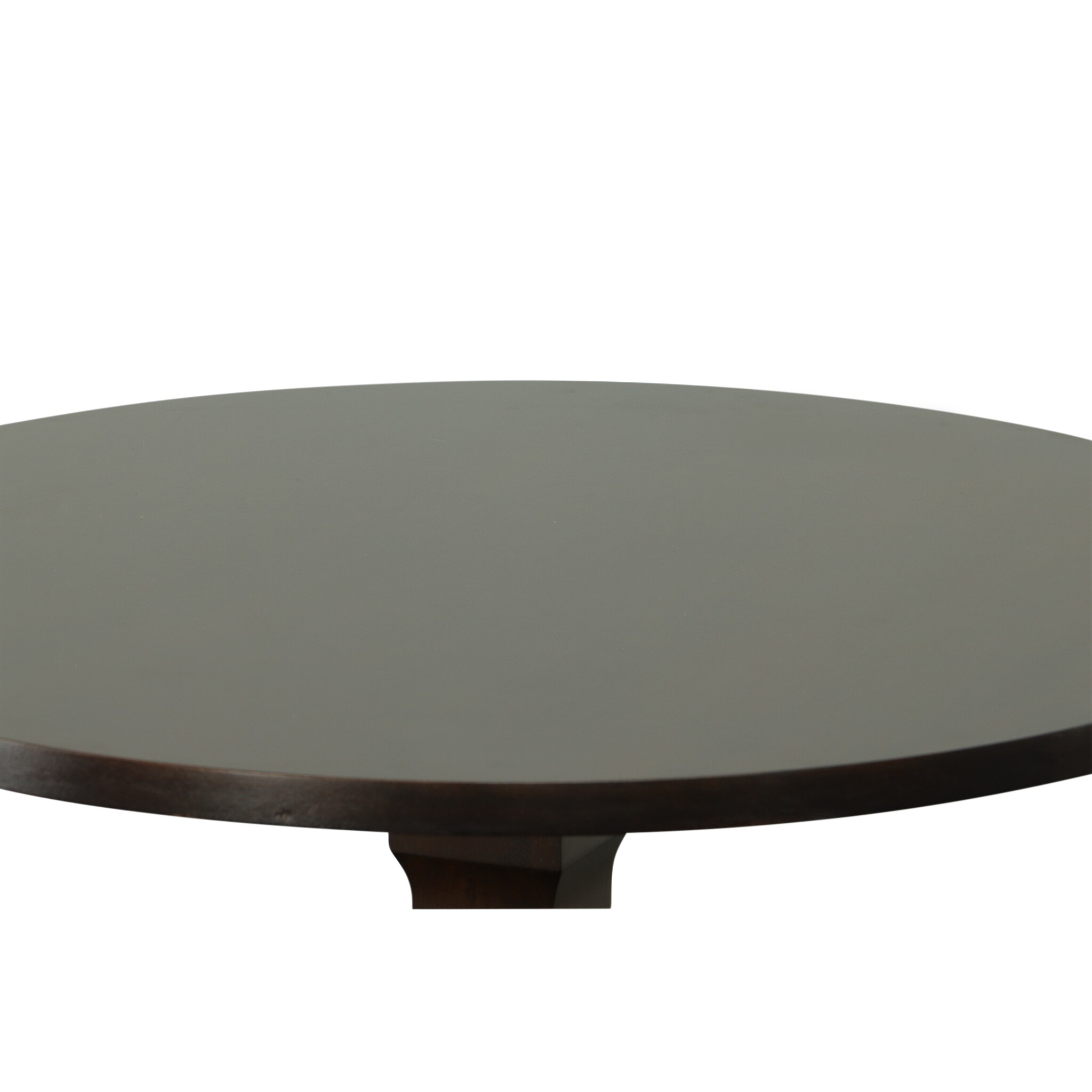 Charleston Espresso Round Wood Pedestal Dining Table