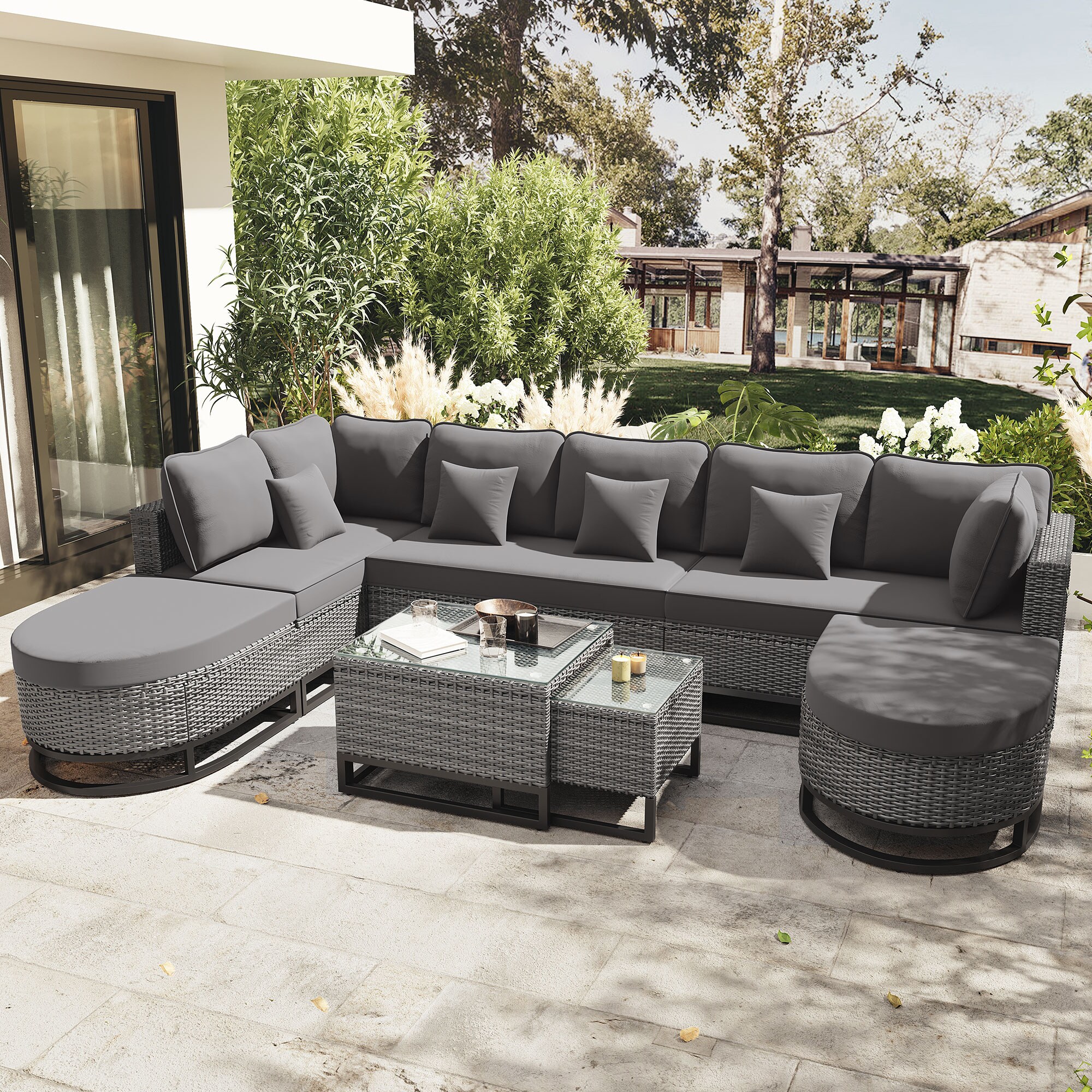 ModernLuxe L-N704G201244E Patio-Conversation-Sets - View #3